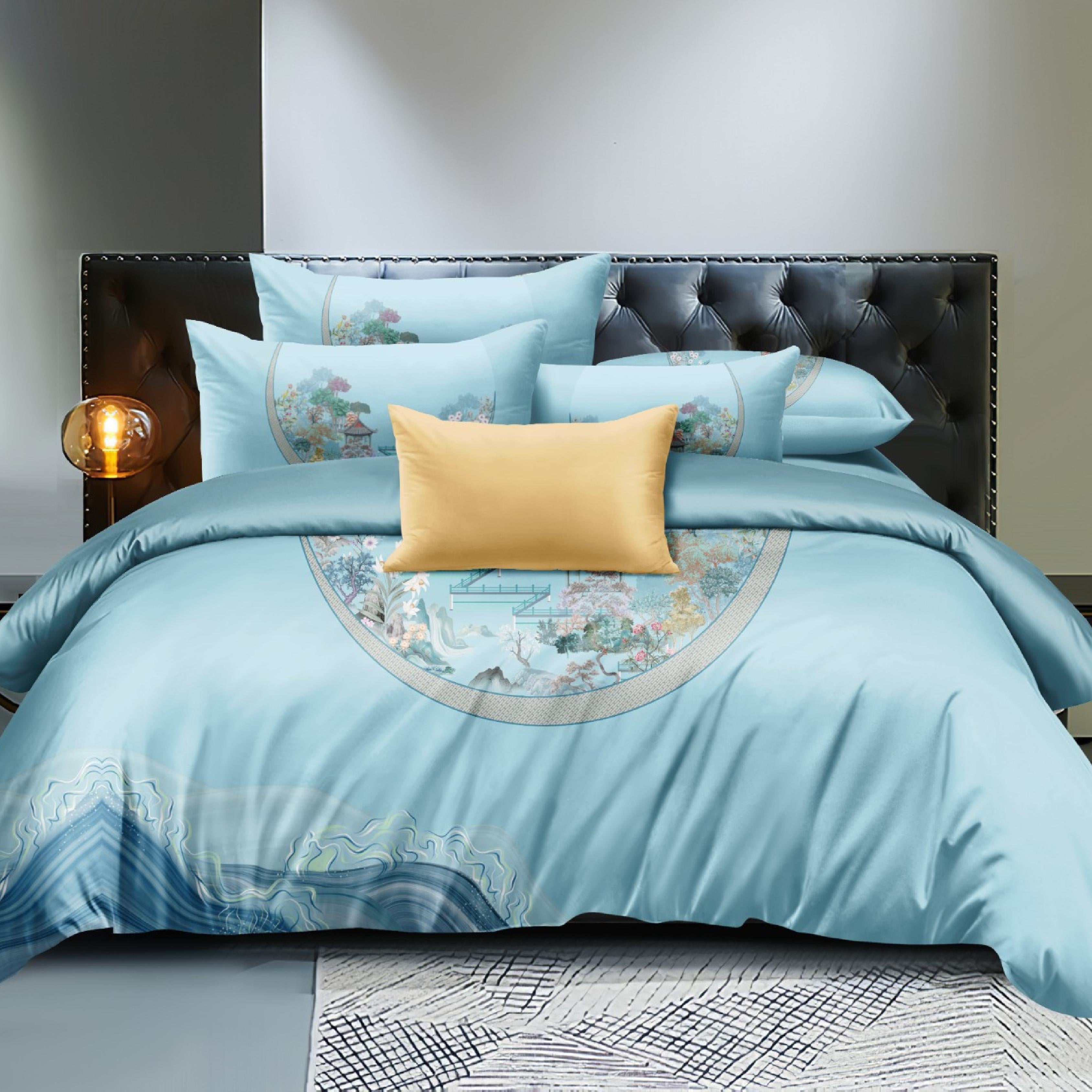Florida Cinderella Digital Print King Size Warm Bedsheet with Pillow Covers - Winter Bedsheet in Box and Carry Bag - Perfect for Gifting