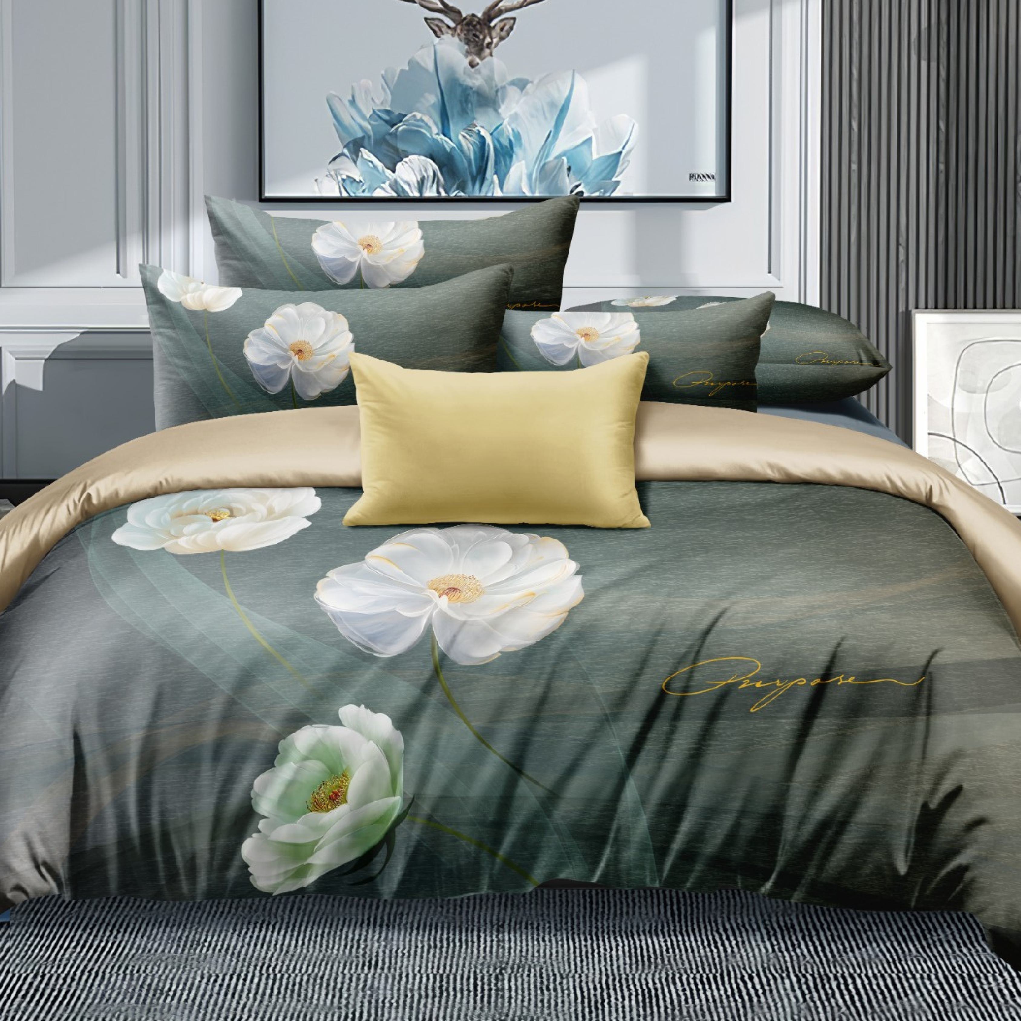 Florida Cinderella Digital Print King Size Warm Bedsheet with Pillow Covers - Winter Bedsheet in Box and Carry Bag - Perfect for Gifting