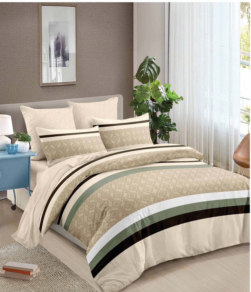 Coach 4 Piece AC Comforter Set with Bed Sheet & Pillow Covers for Sing ...