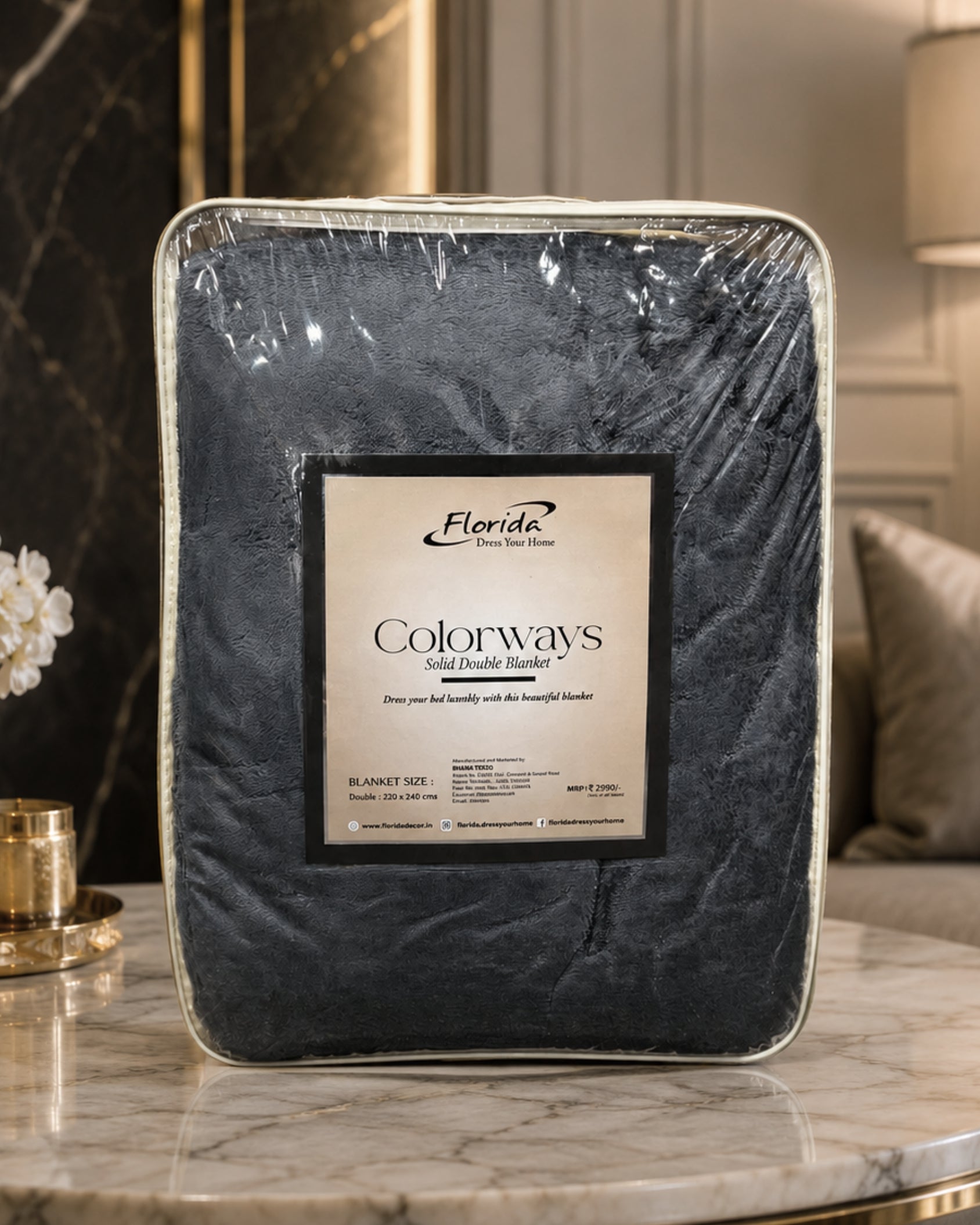 Colorways Ultra Soft Flannel Single & Double bed AC Blanket for All Season