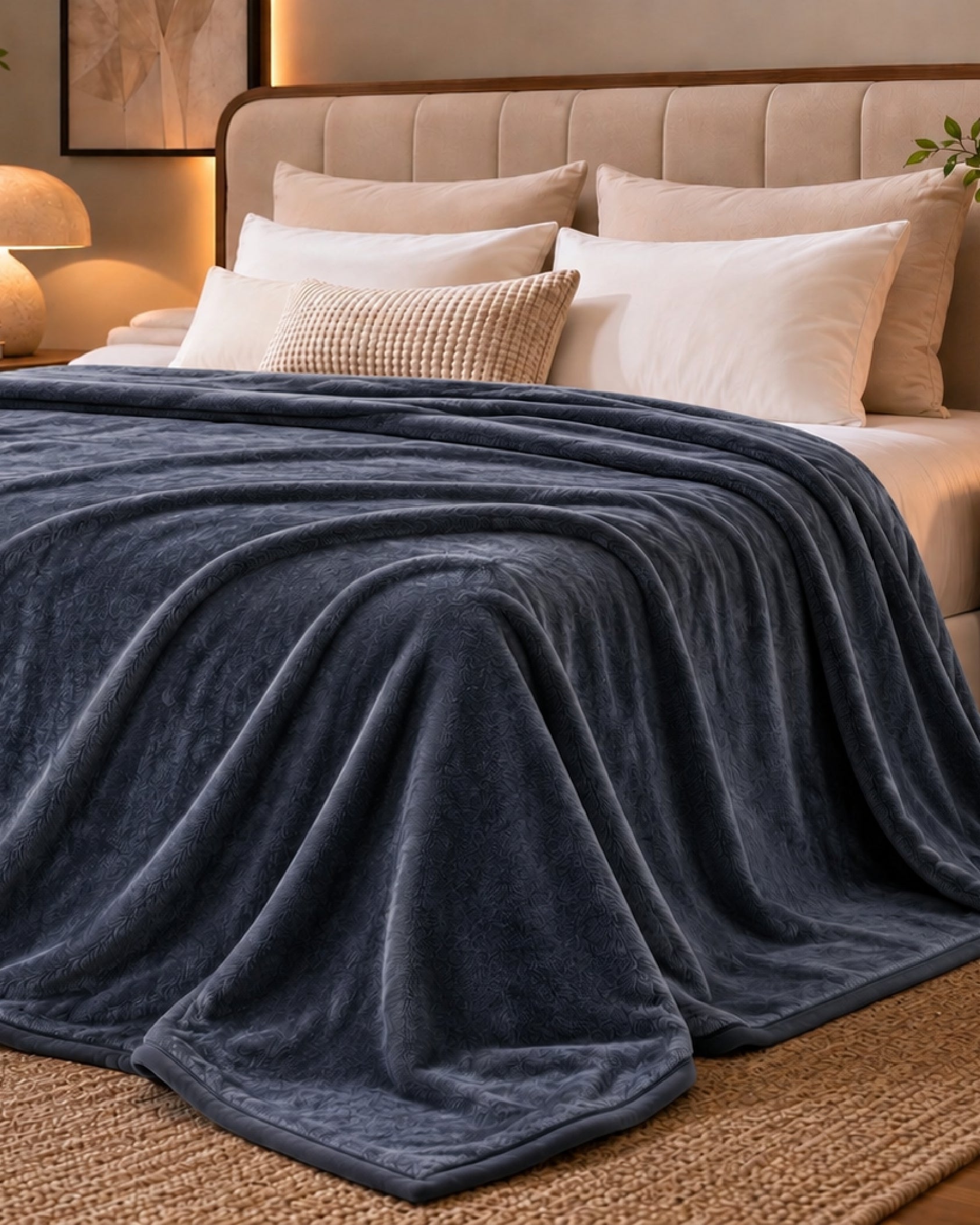 Colorways Ultra Soft Flannel Single & Double bed AC Blanket for All Season