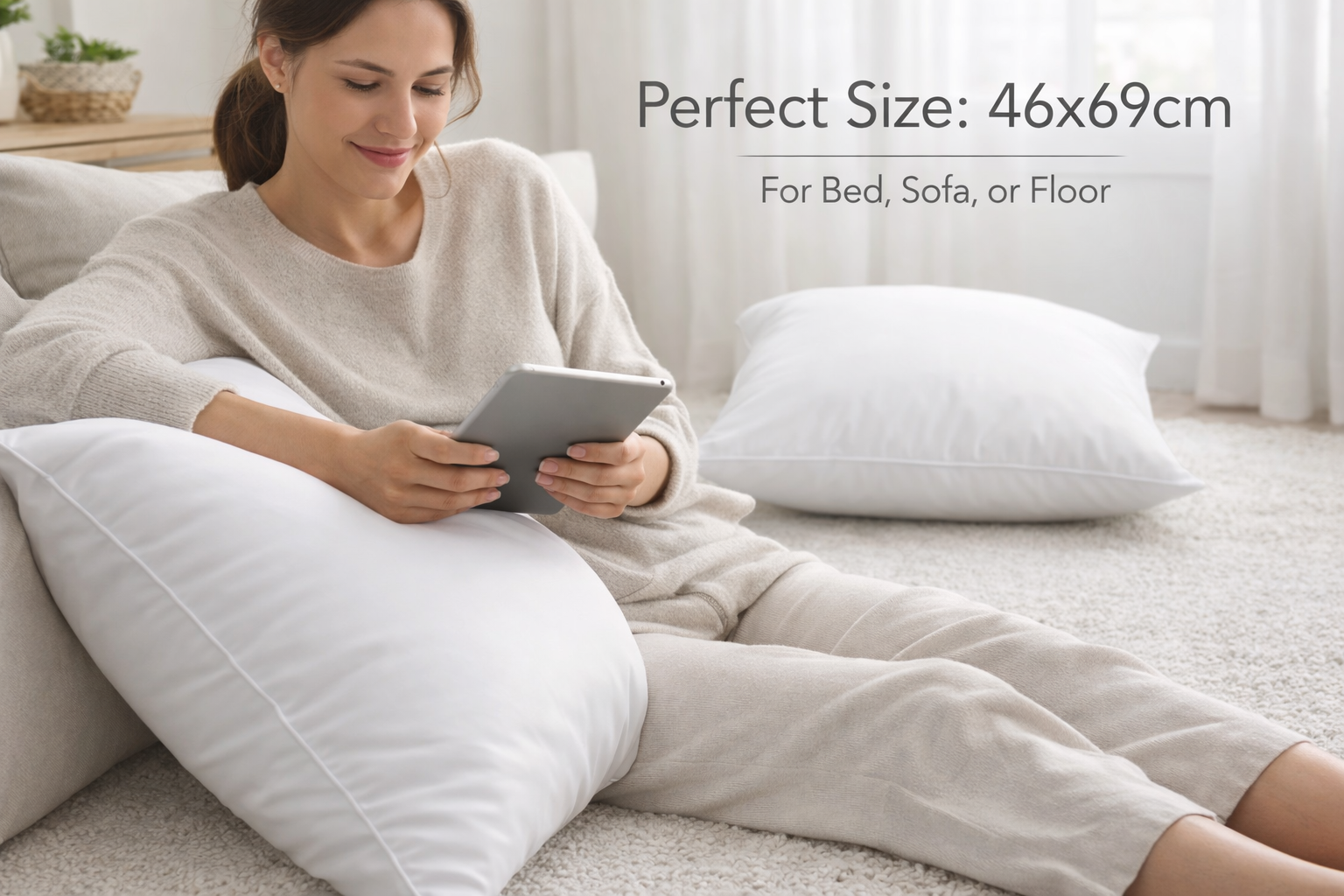 Florida Sleep Super Soft Comfort Sleeping Pillow Pair for Everyday Relaxation