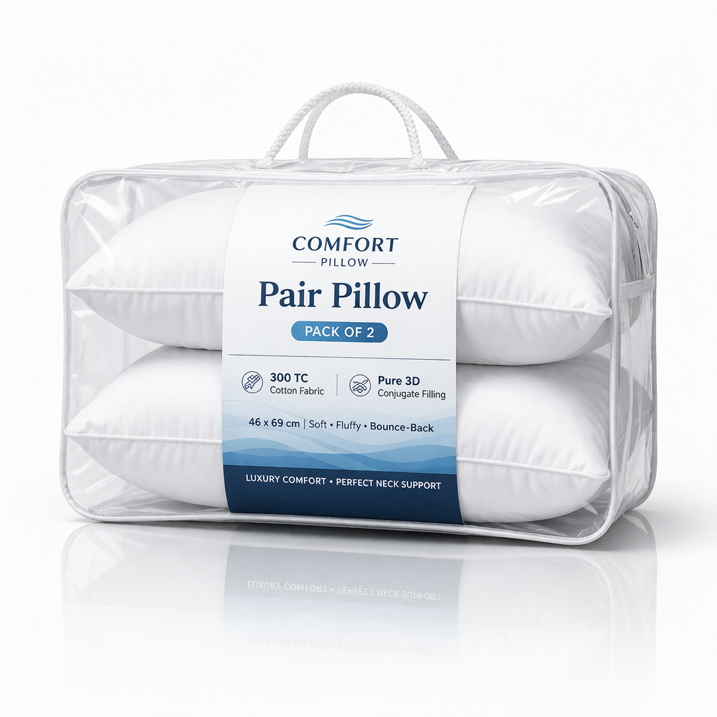 Florida Sleep Super Soft Comfort Sleeping Pillow Pair for Everyday Relaxation