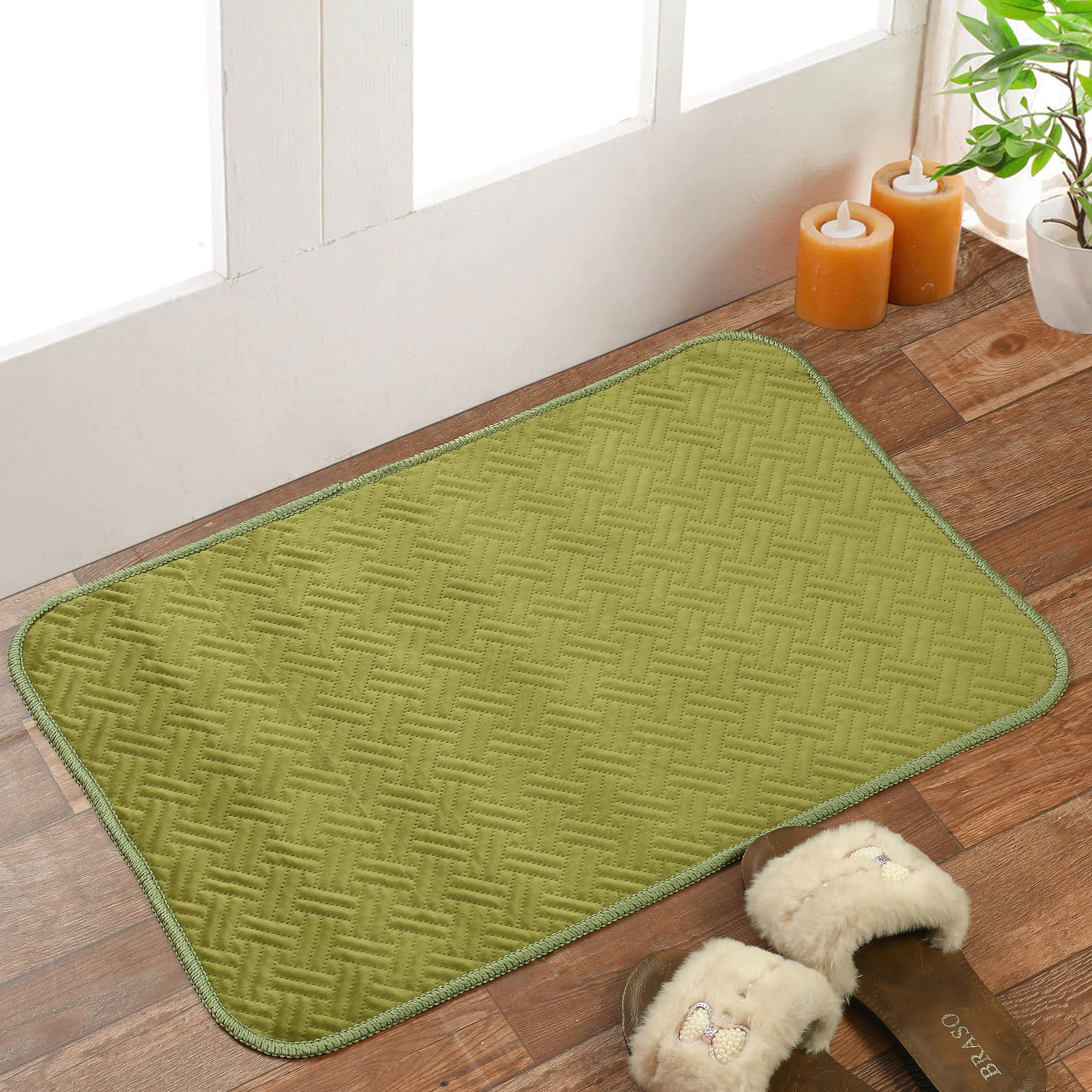 Florida Menchester Anti Slip Front Door Mat | (40x60 & 50x80) Living Room Rug for Entrance Door | Polypropylene Floor Mat for Home Essential Small Rug for Office, Bedroom & Kitchen
