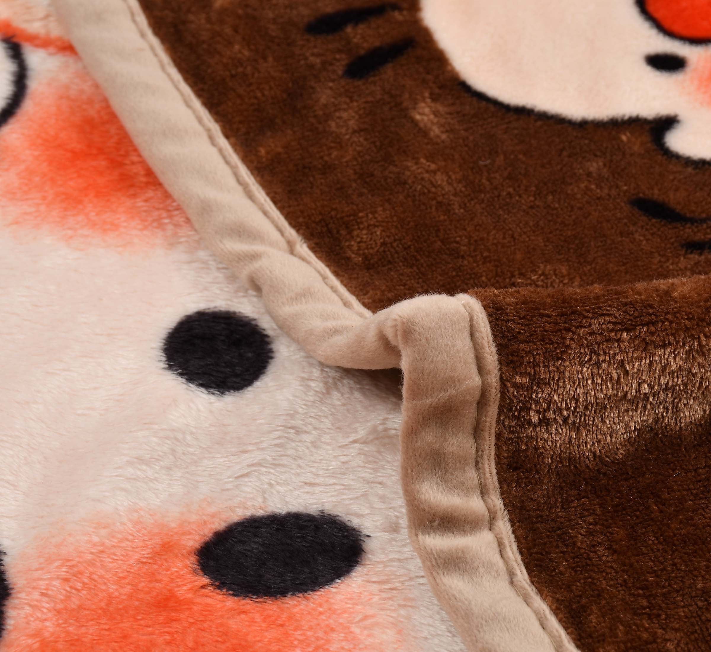 Florida All Season AC Baby Blanket Swaddler Wrapper Flannel Soft and Comfortable for New Born Babies with Adorable Prints and Designs Brown