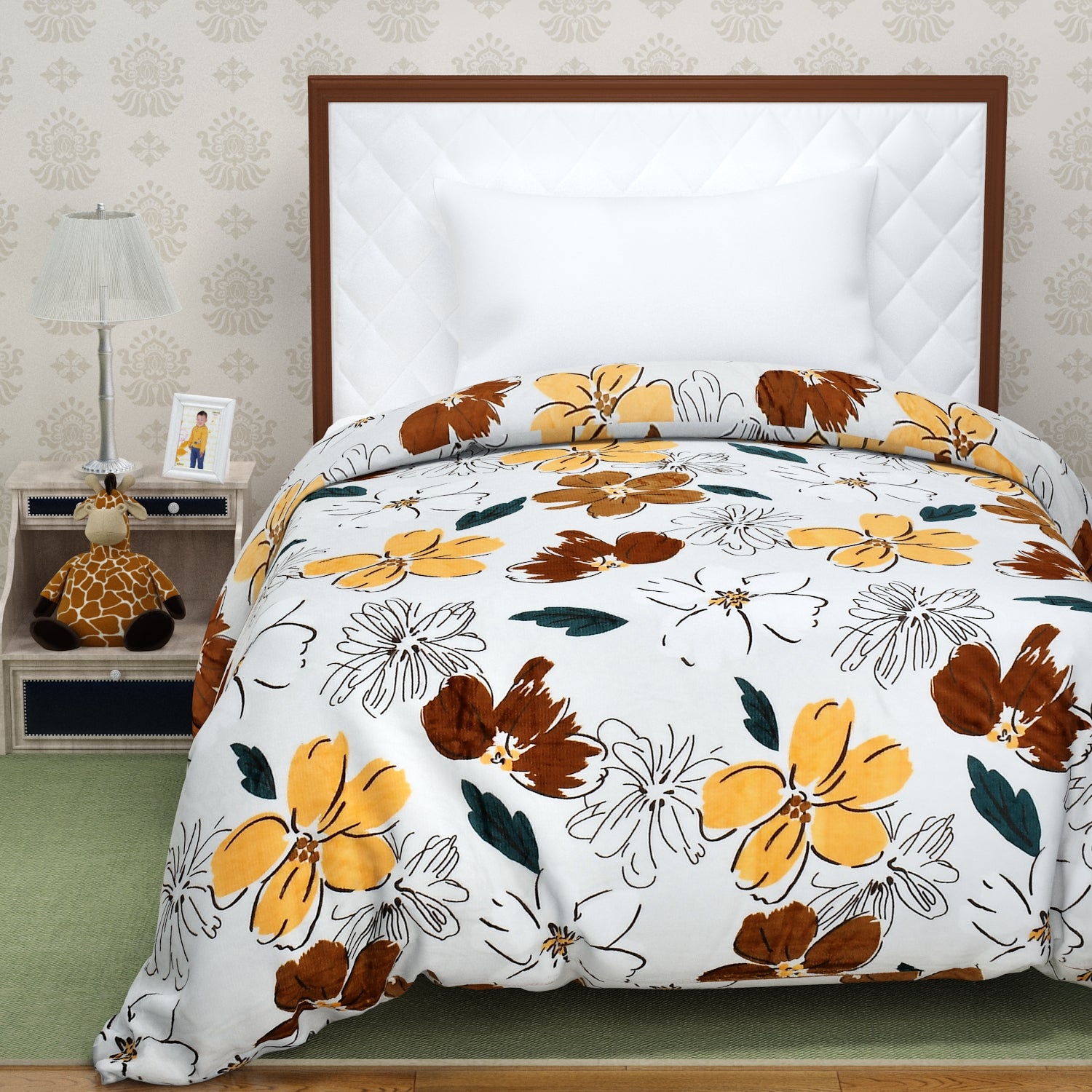 Florida Delta Super Soft Double Bed Flannel AC Blanket for All Season