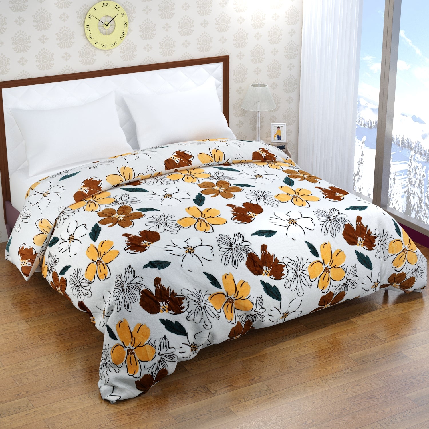 Florida Delta Super Soft Double Bed Flannel AC Blanket for All Season