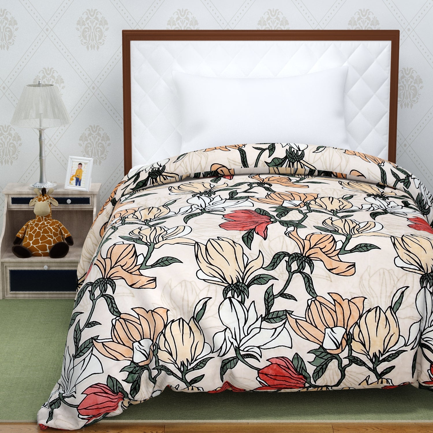 Florida Delta Super Soft Double Bed Flannel AC Blanket for All Season