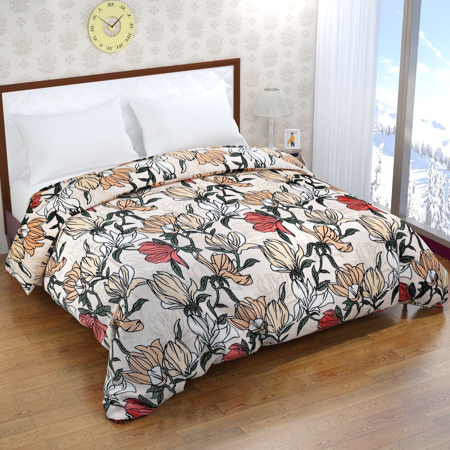 Florida Delta Super Soft Double Bed Flannel AC Blanket for All Season