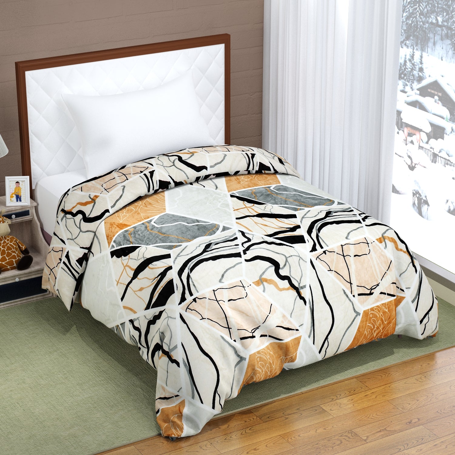Florida Delta Super Soft Double Bed Flannel AC Blanket for All Season