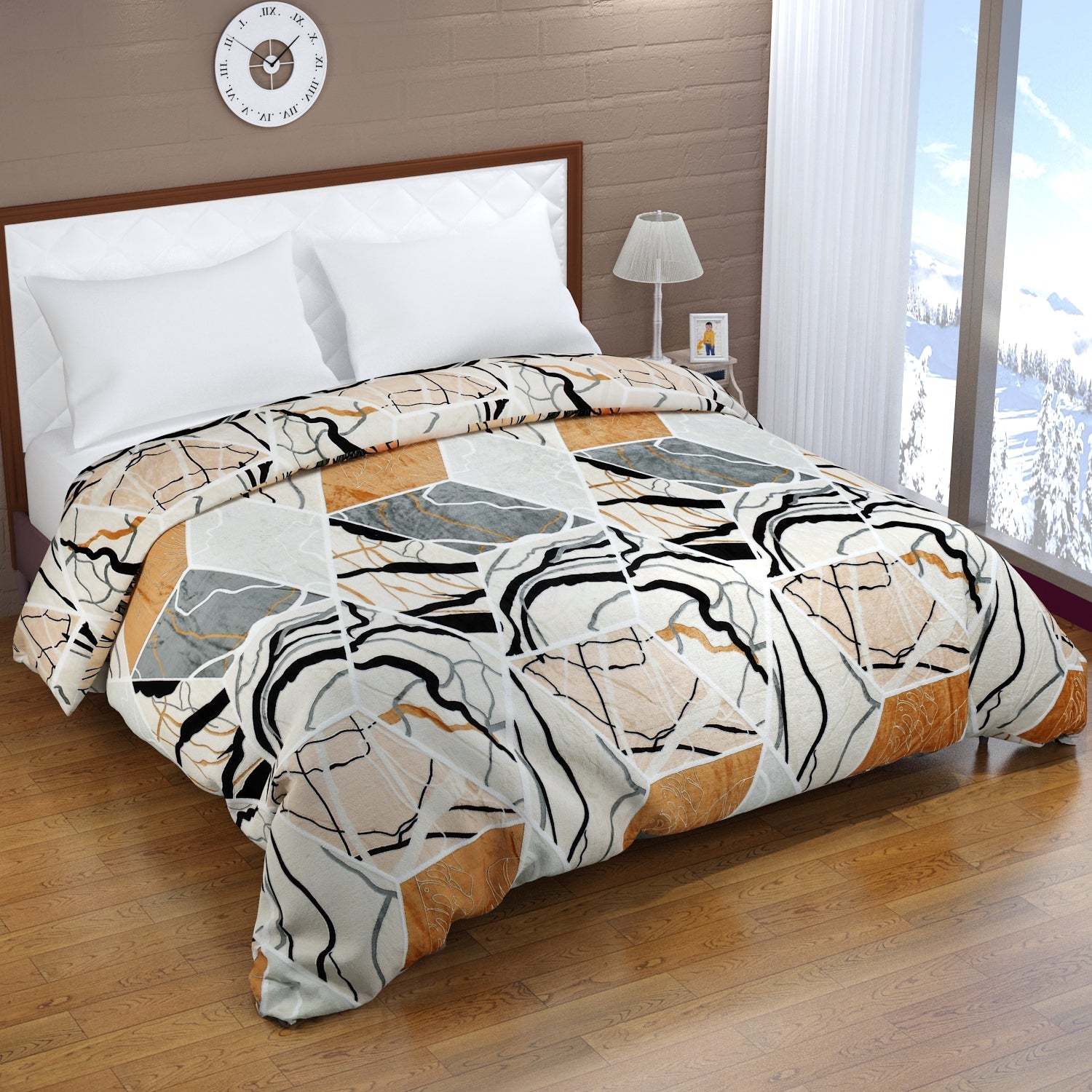 Florida Delta Super Soft Double Bed Flannel AC Blanket for All Season
