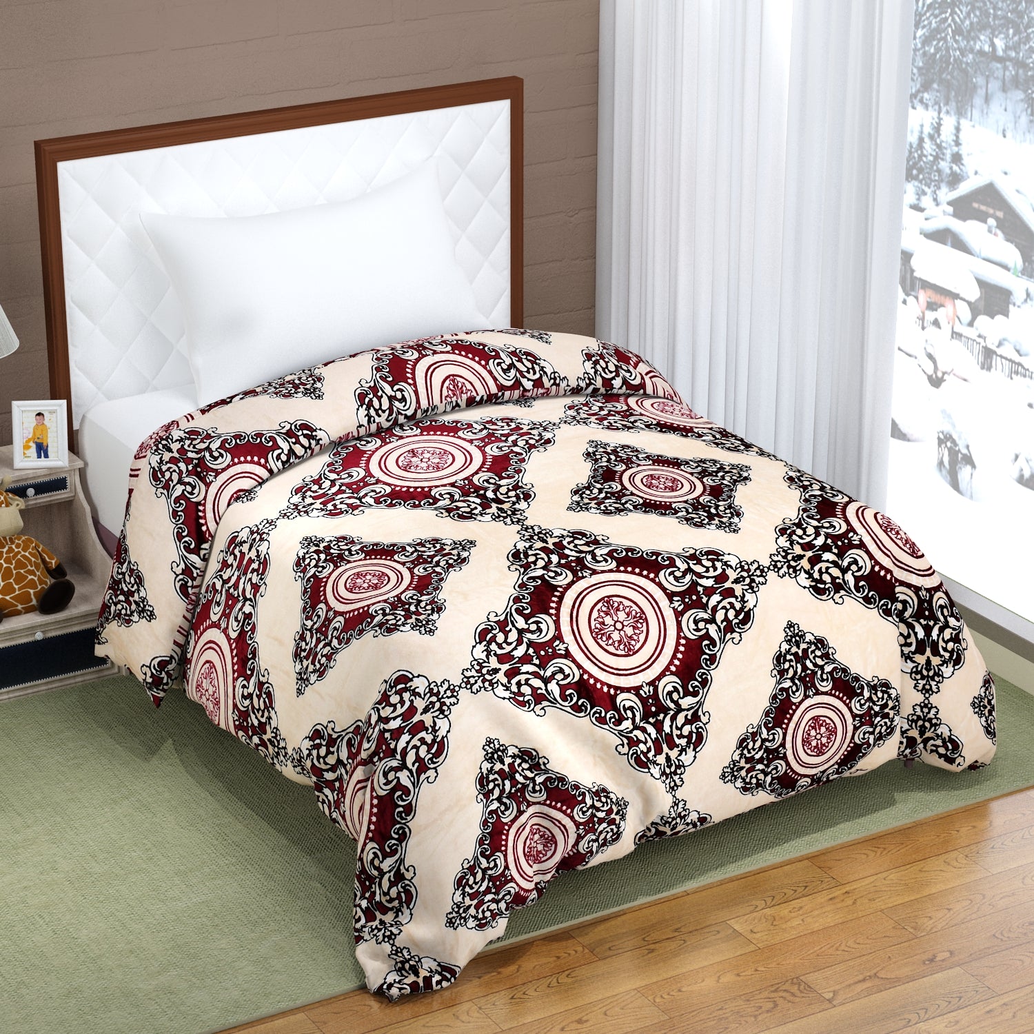 Florida Delta Super Soft Double Bed Flannel AC Blanket for All Season