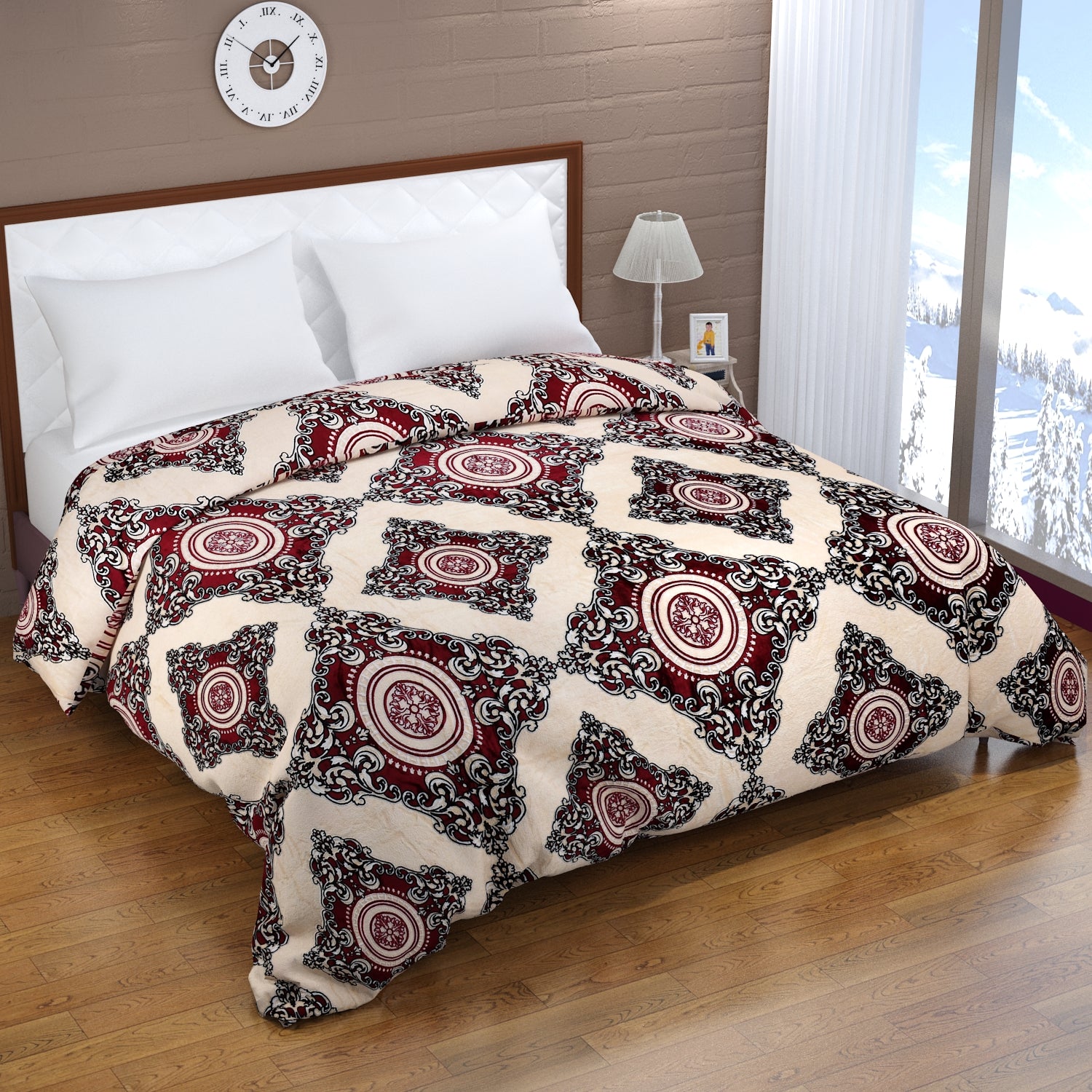 Florida Delta Super Soft Double Bed Flannel AC Blanket for All Season