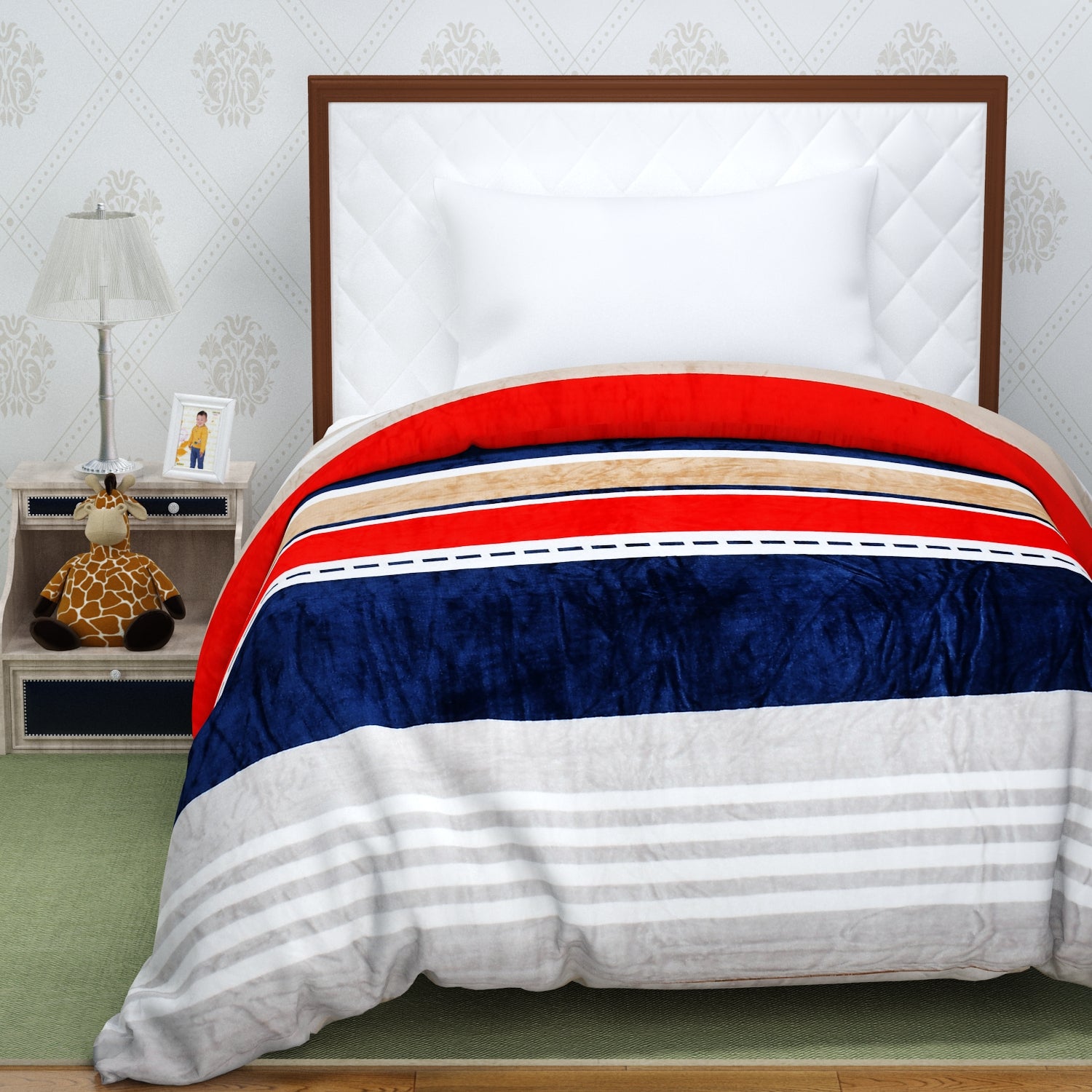 Florida Delta Super Soft Double Bed Flannel AC Blanket for All Season