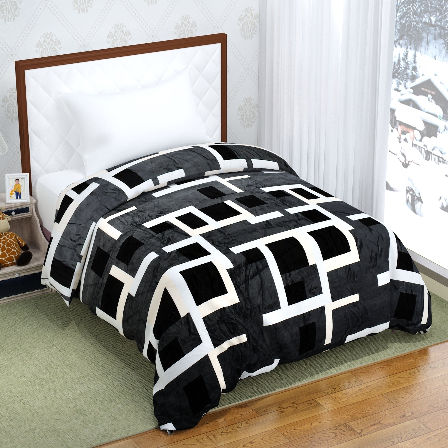 Florida Delta Super Soft Double Bed Flannel AC Blanket for All Season