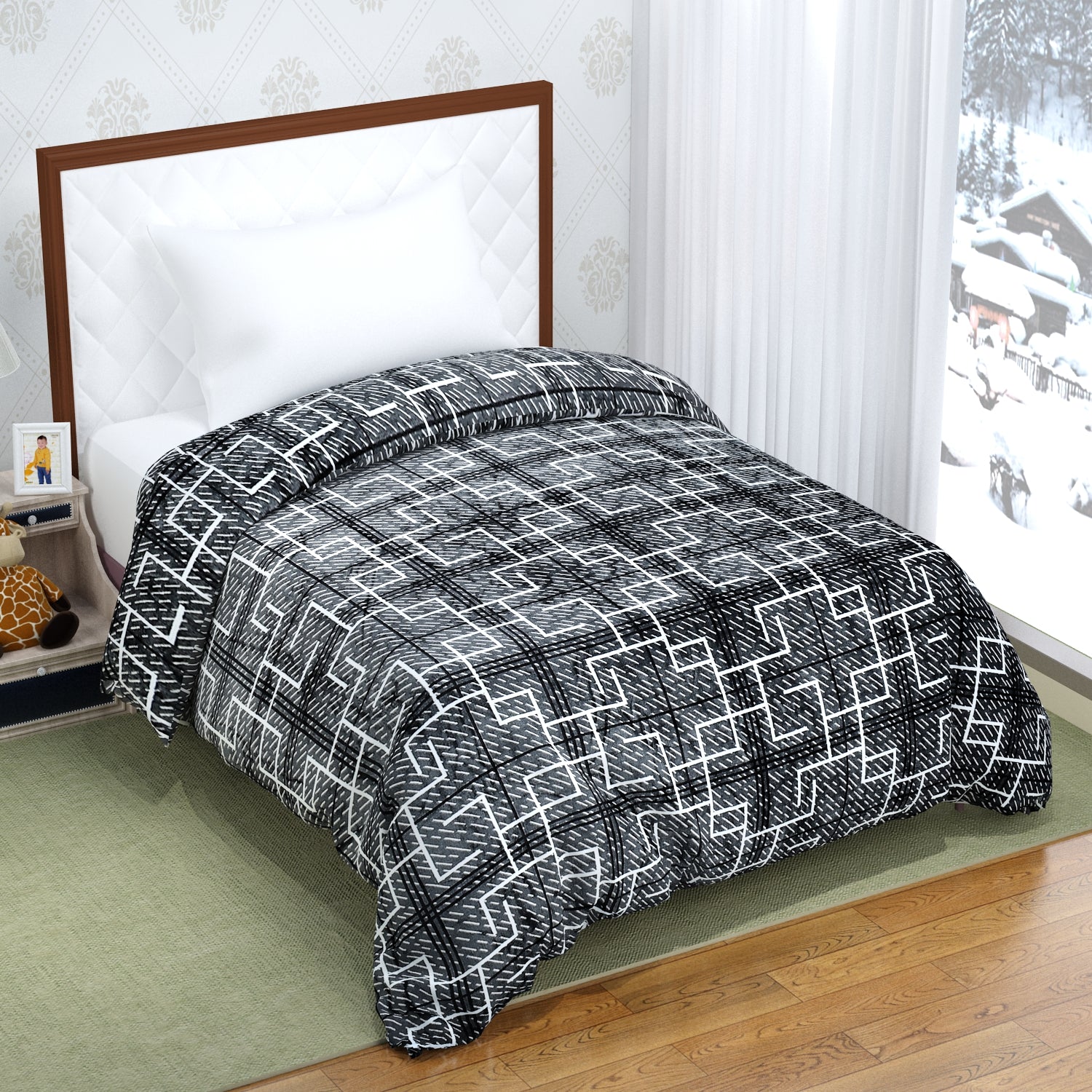 Florida Delta Super Soft Double Bed Flannel AC Blanket for All Season