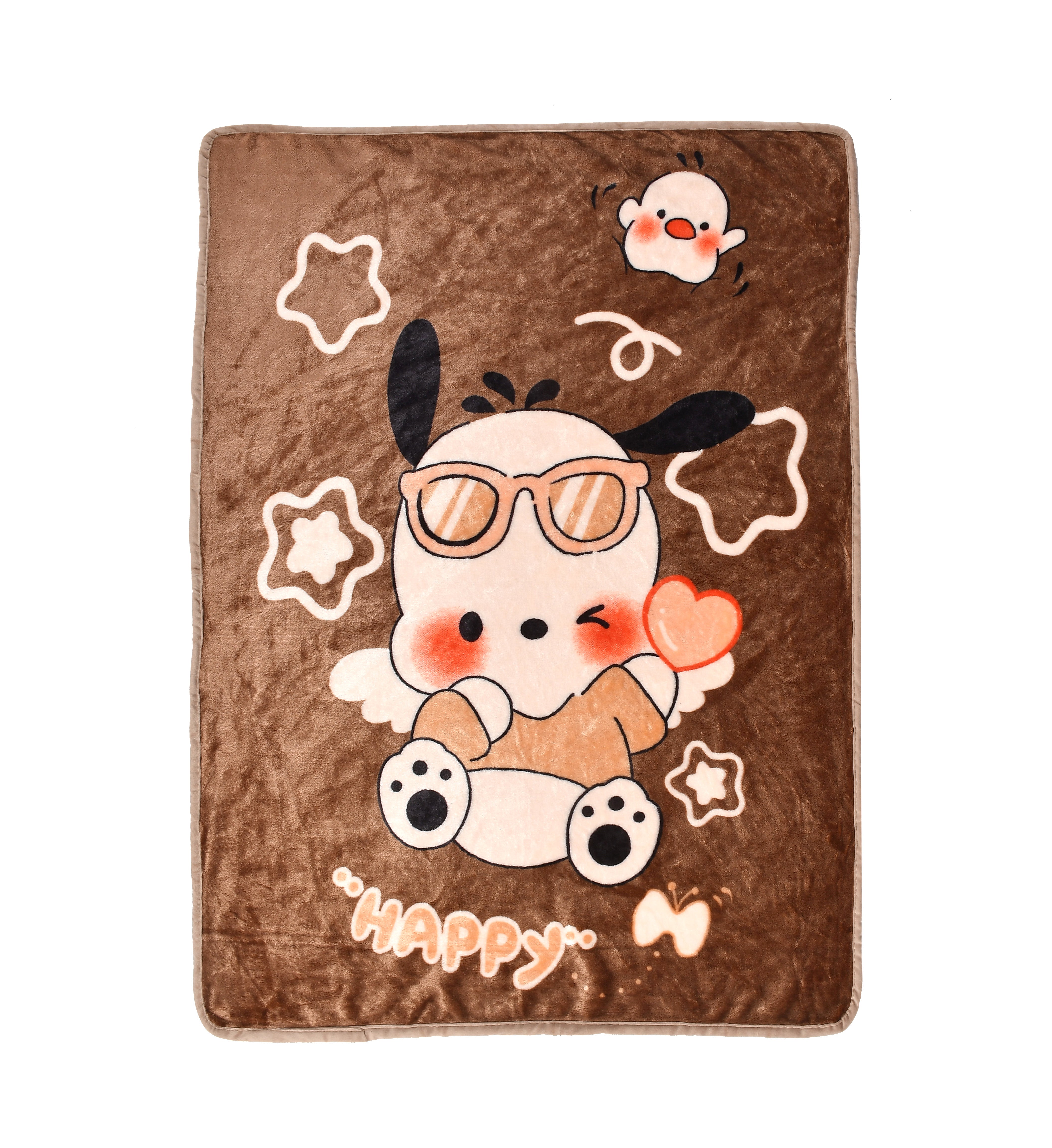 Florida All Season AC Baby Blanket Swaddler Wrapper Flannel Soft and Comfortable for New Born Babies with Adorable Prints and Designs Brown