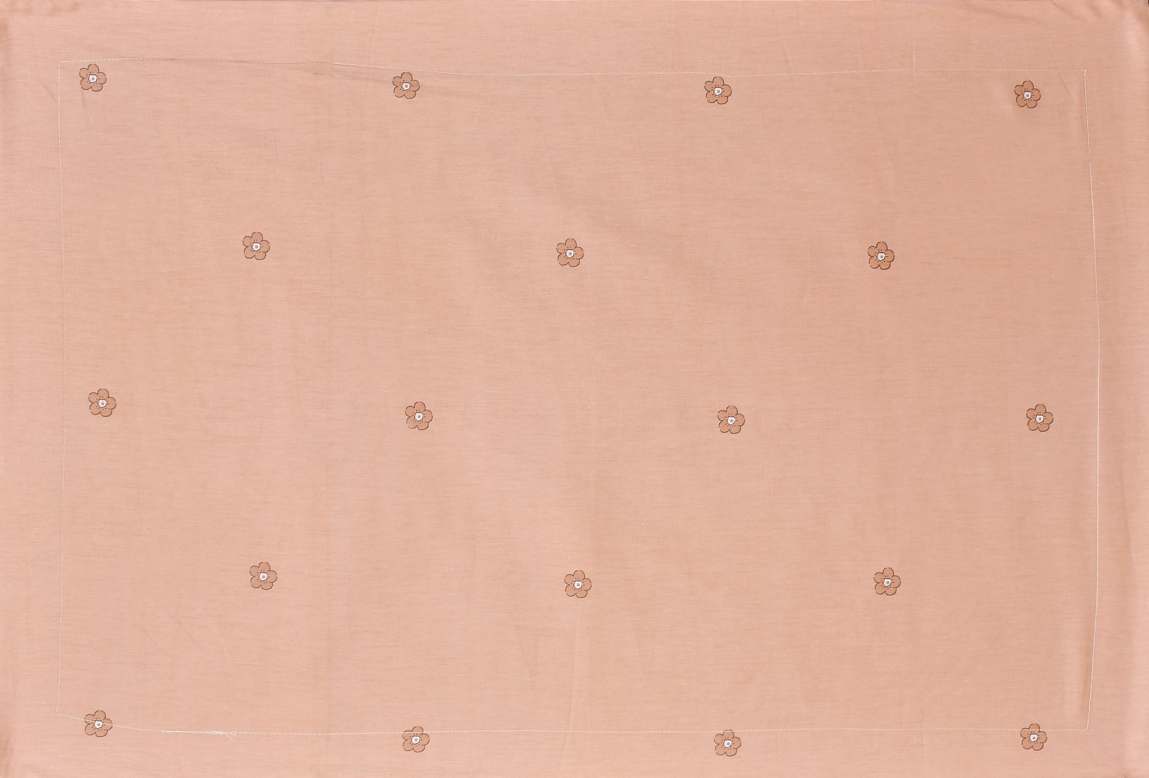 Vision Fitted Bedsheet with 2 King Size Pillow Cover for Double Bed