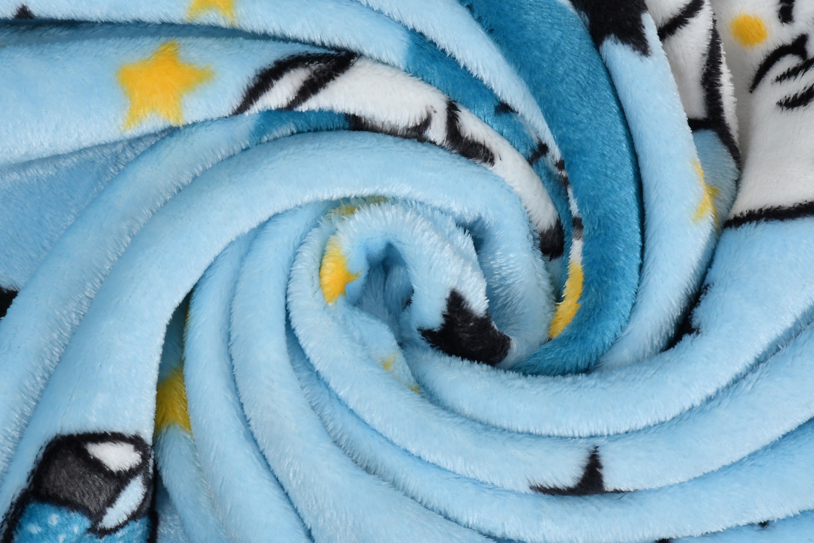 Florida All Season Ultra Soft Kids AC Blanket/Baby Wrapper/Flannel Baby Blanket for 0-5 Yrs Kids Elephant Printed Blue Color (110x140cm)