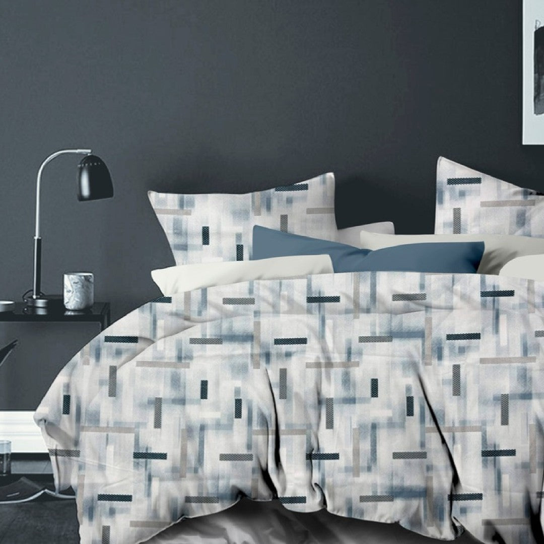 Florida Denver Rich Cotton King Size Bed Sheet Set with Coordinated Pillow Covers