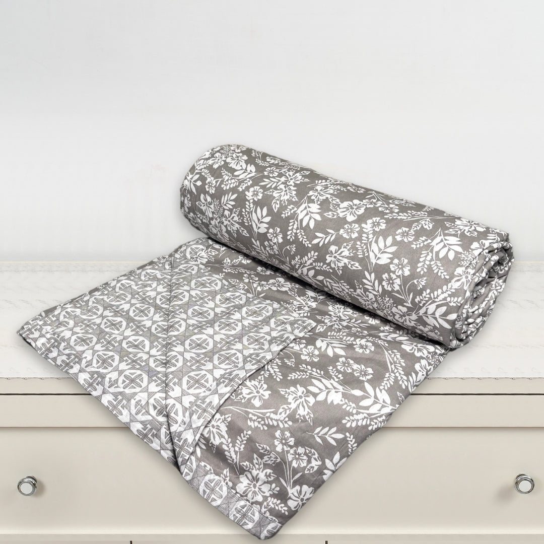 Florida Diva Pure Cotton Dohar for Double Bed – 100% Cotton Reversible Top Sheet for Summer Comfort