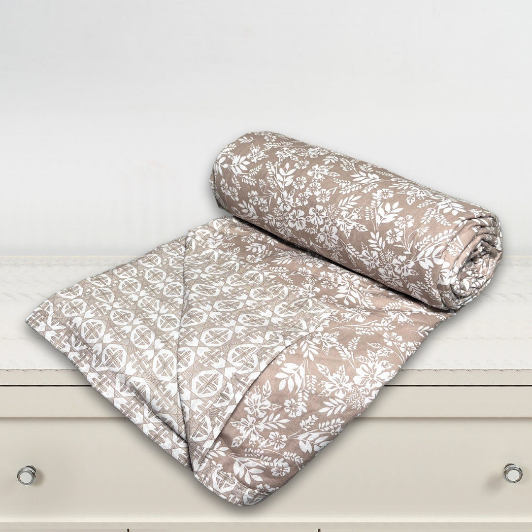 Florida Diva Pure Cotton Dohar for Double Bed – 100% Cotton Reversible Top Sheet for Summer Comfort