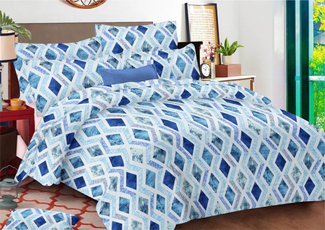 Eira 100% Cotton King Size Bed Sheet Set with Pillow Covers by Florida