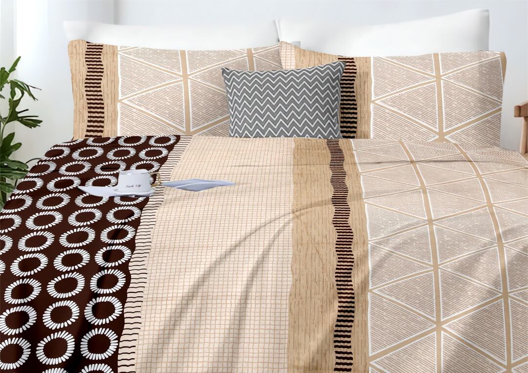 Eira 100% Cotton King Size Bed Sheet Set with Pillow Covers by Florida
