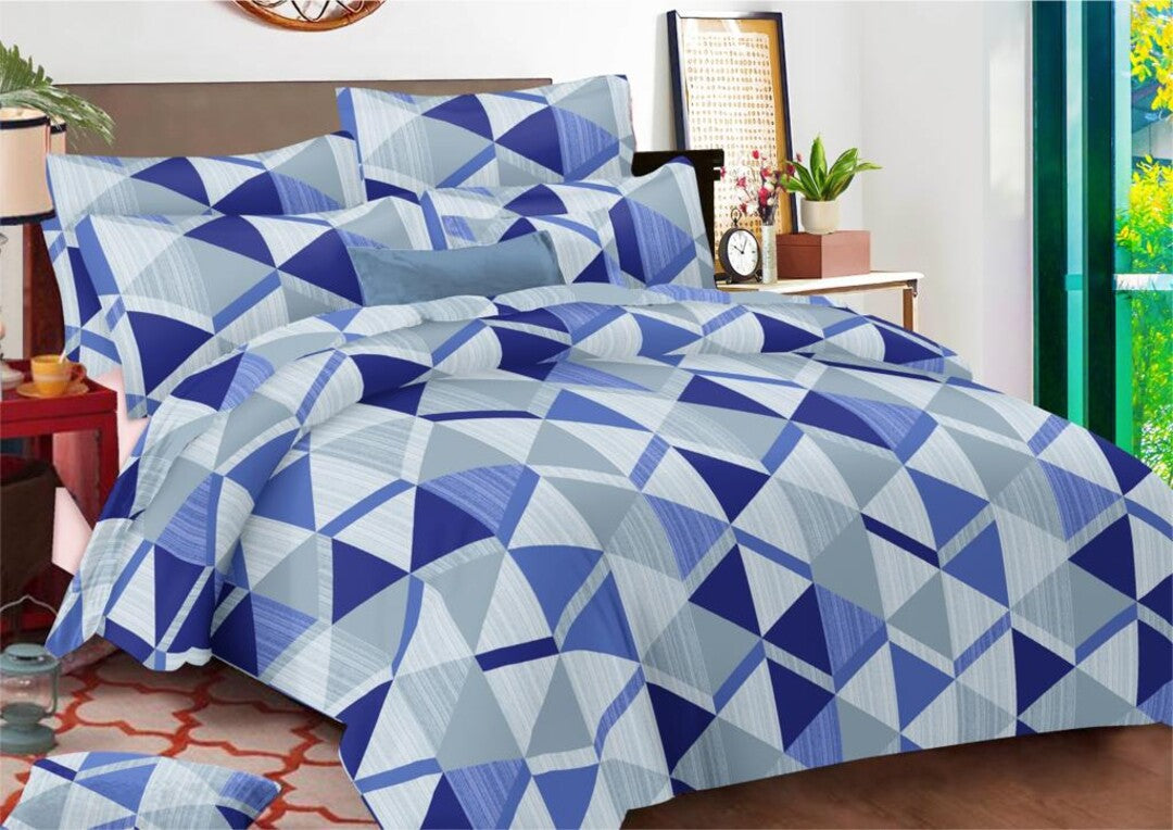 Eira 100% Cotton King Size Bed Sheet Set with Pillow Covers by Florida