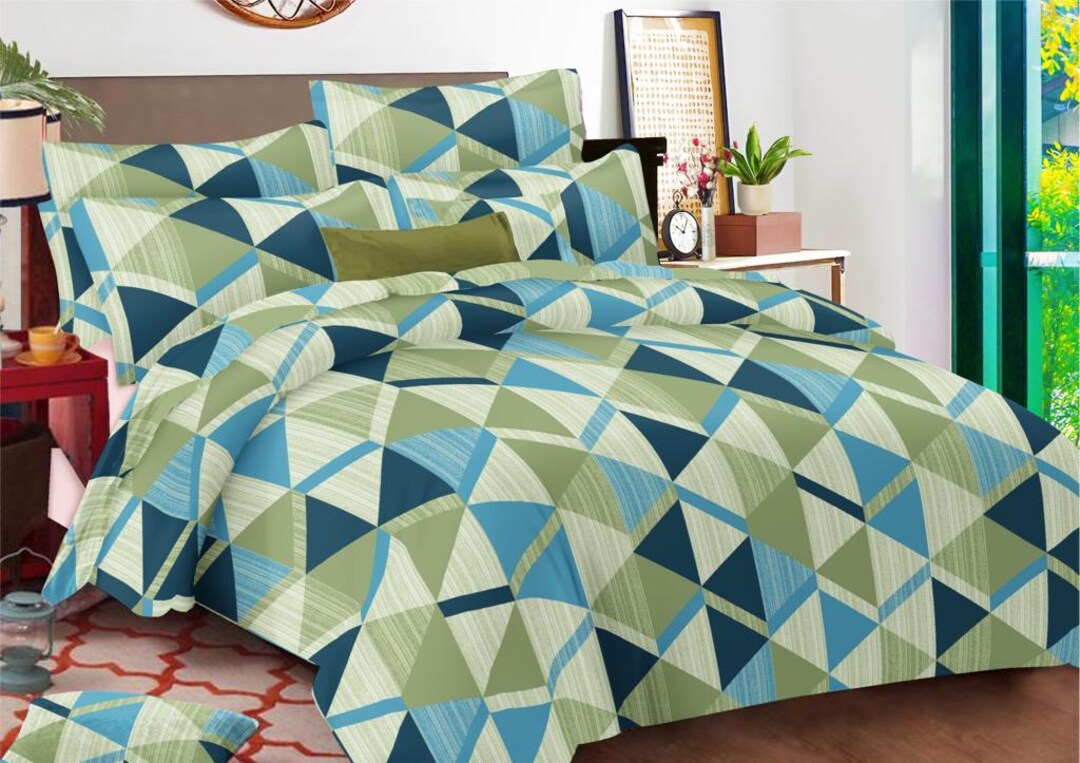 Eira 100% Cotton King Size Bed Sheet Set with Pillow Covers by Florida