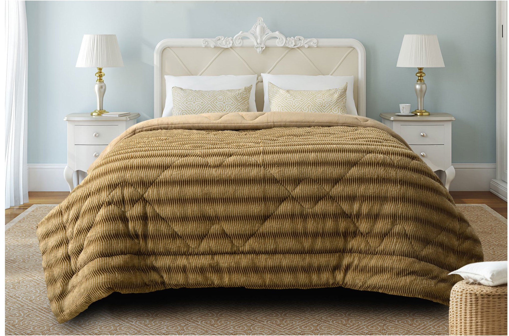DulceVida Elite Ultra-Plush Faux Fur (Quilt/Rajai) Imported Comforter 400 GSM for Single & Double Bed for Heavy Winter