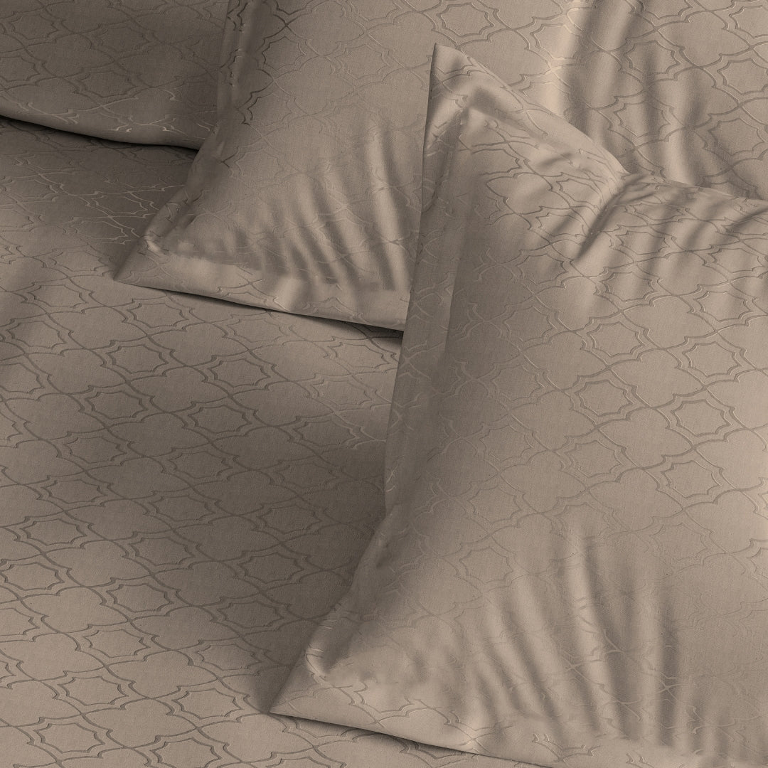 Florida Evelyn 300 TC King Size 100% Pure Cotton Bed Sheet Set with Pillow Covers