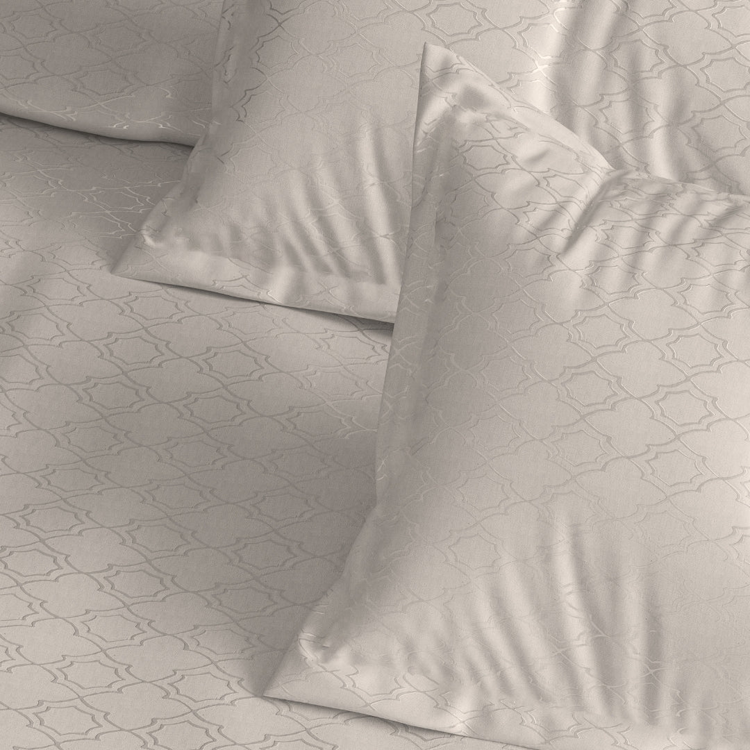 Florida Evelyn 300 TC King Size 100% Pure Cotton Bed Sheet Set with Pillow Covers