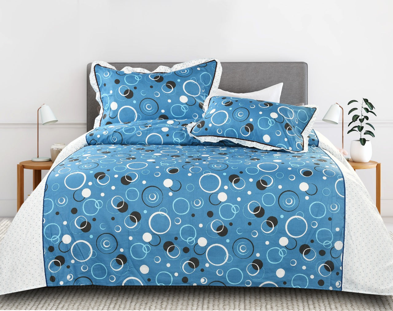 Florida Dream King Size Pure Cotton Comforter Set (Bed in Bed)
