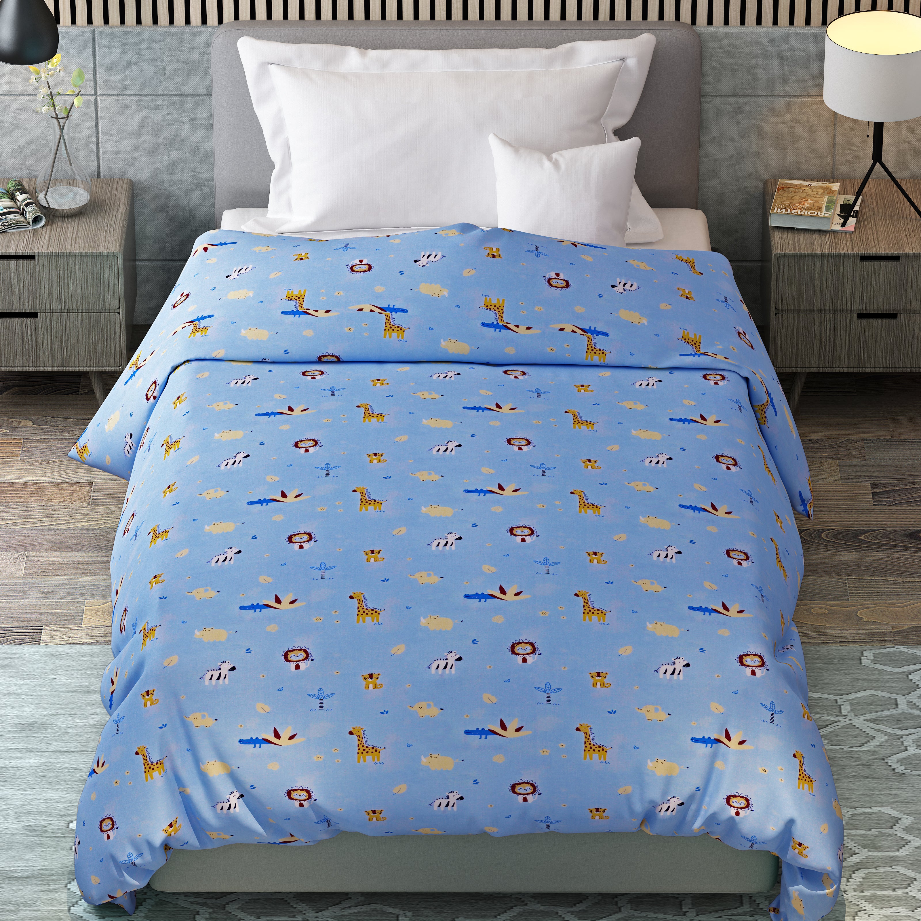 Simba Cotton Top Sheet AC Reversible Dohar for Kids