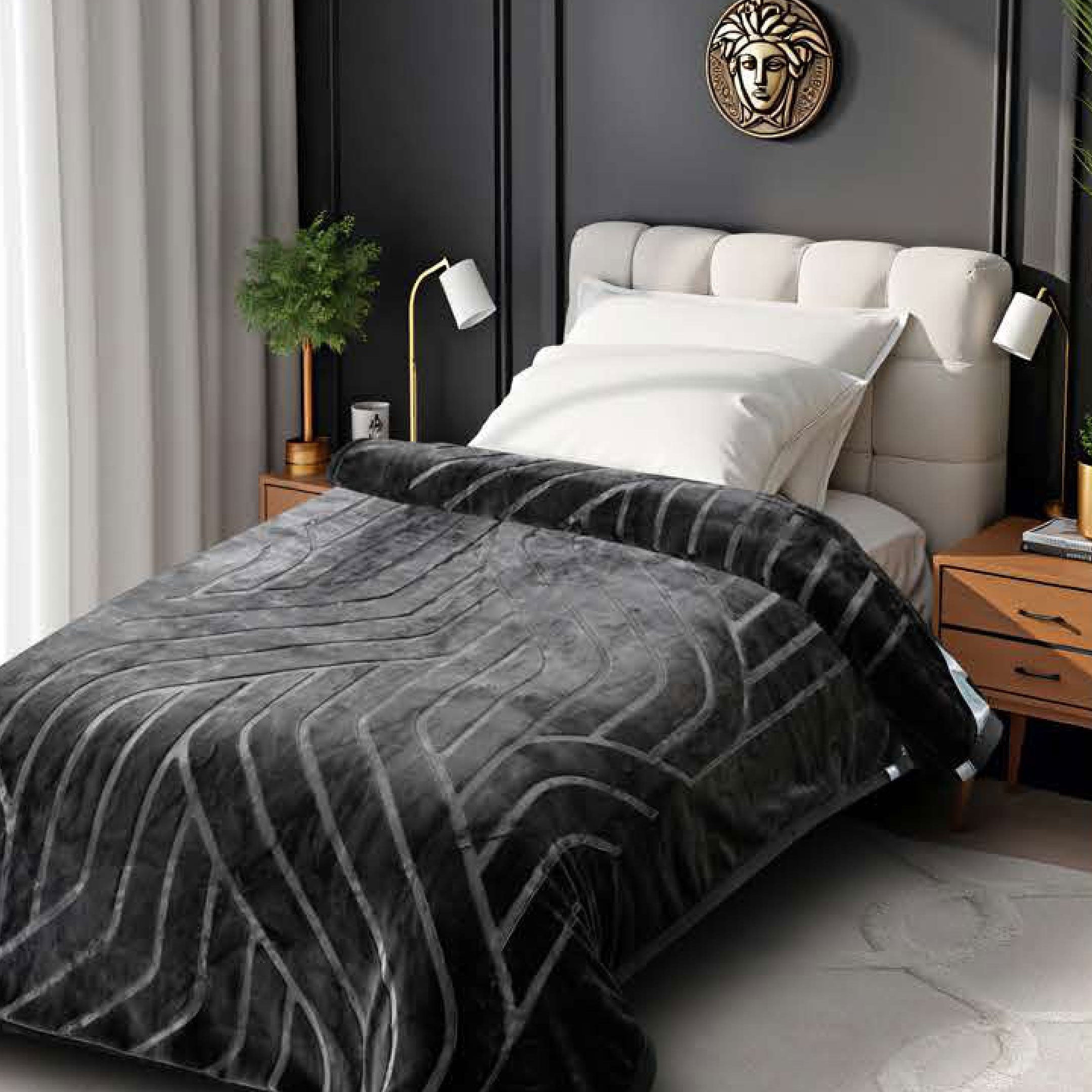 Italia Super Soft 2 Ply Single Bed Mink Blanket for Winter