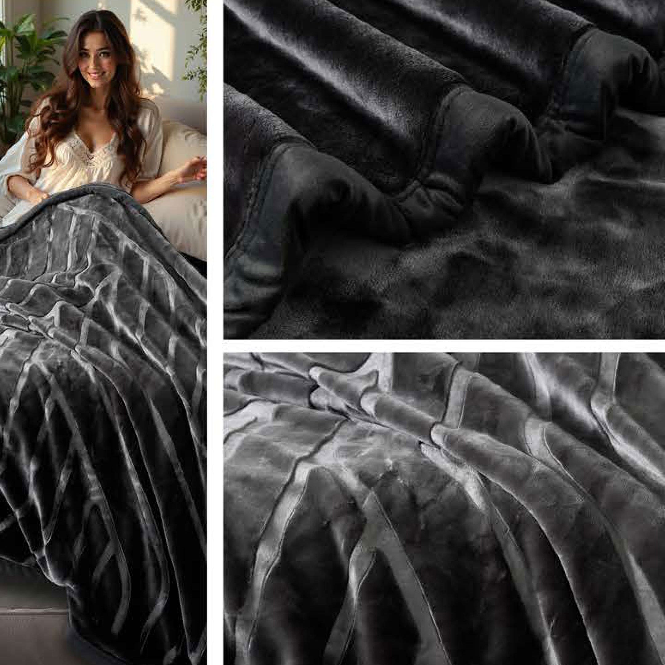 Italia Super Soft 2 Ply Single Bed Mink Blanket for Winter