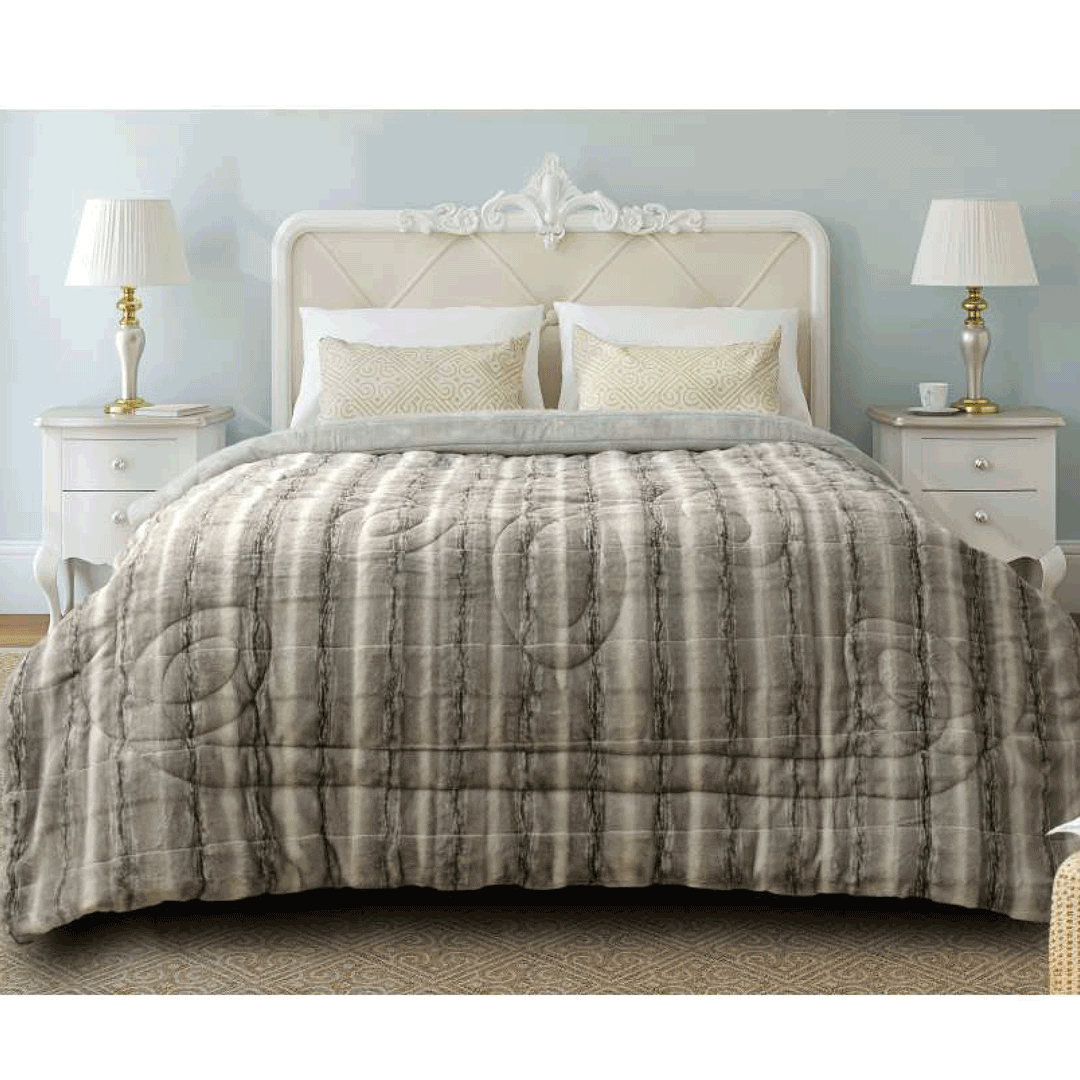 DulceVida Luxe Faux Fur (Quilt/Rajai) Comforter for Single & Double Bed for Heavy Winter