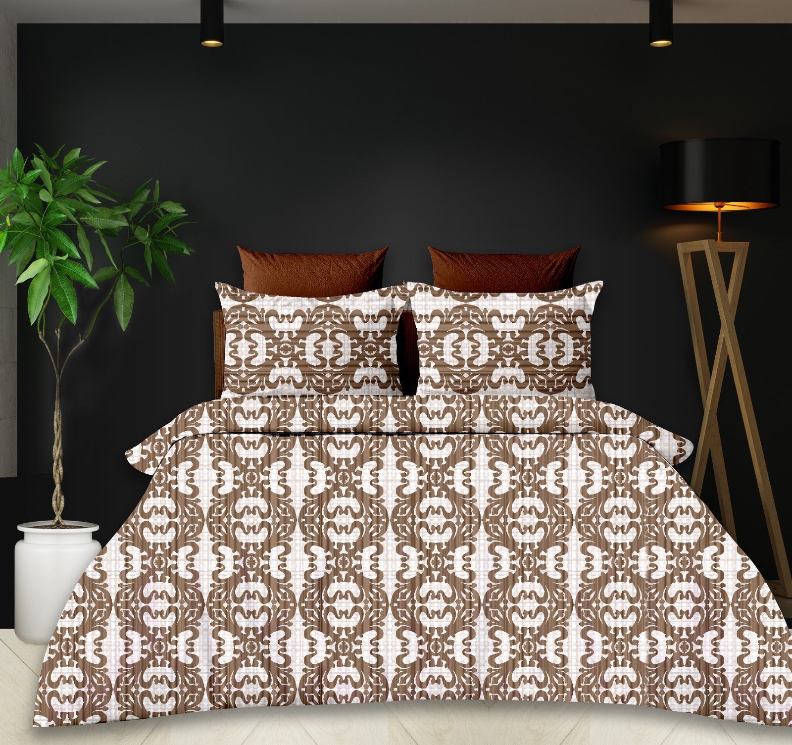 Marble ARC 400 TC Premium Cotton Bed Sheet by Florida