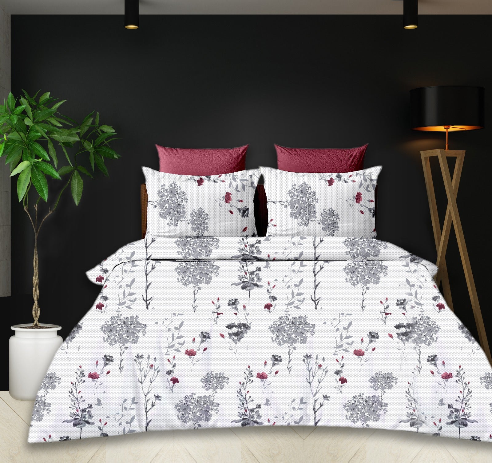 Marble ARC 400 TC Premium Cotton Bed Sheet by Florida