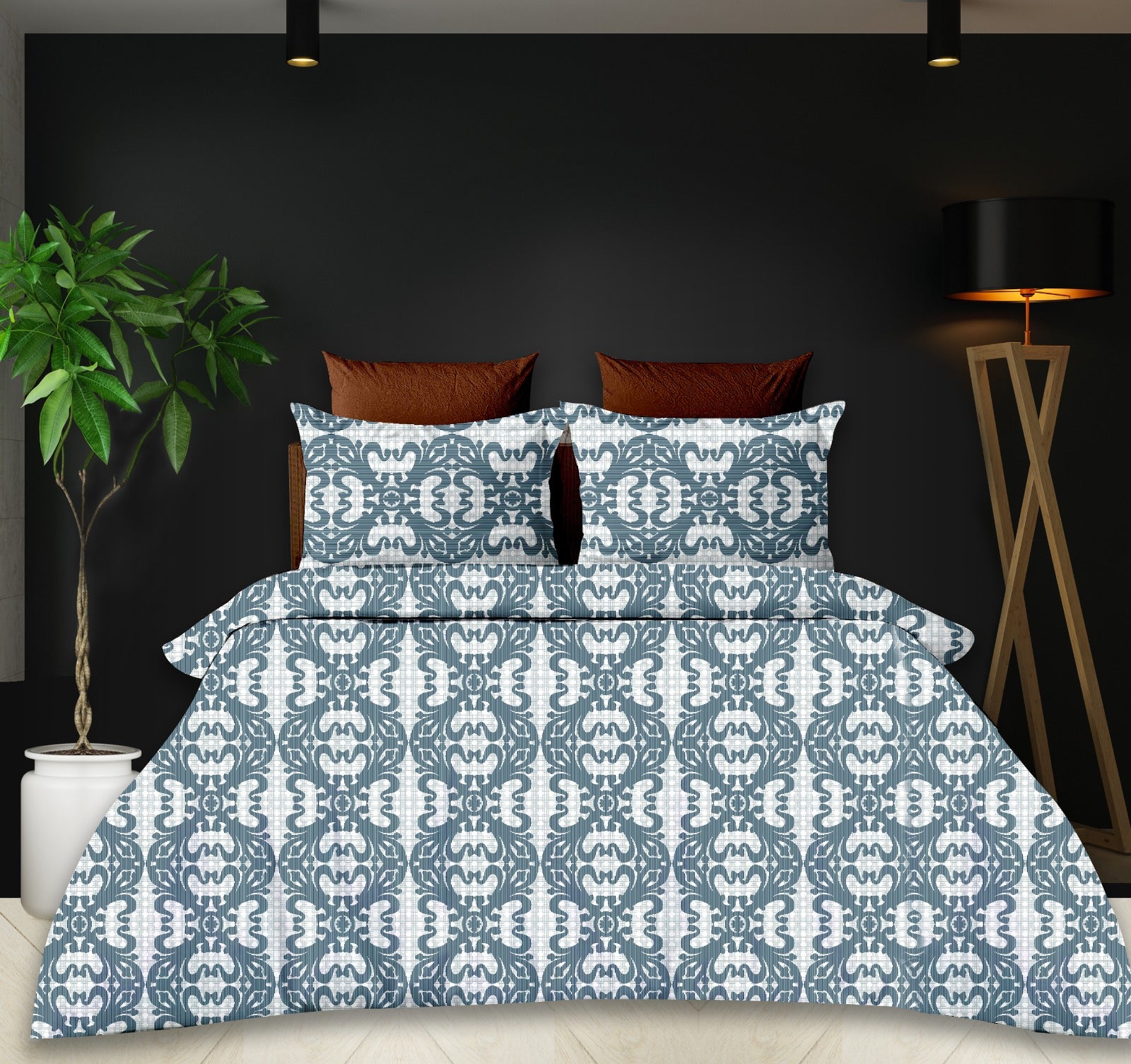 Marble ARC 400 TC Premium Cotton Bed Sheet by Florida