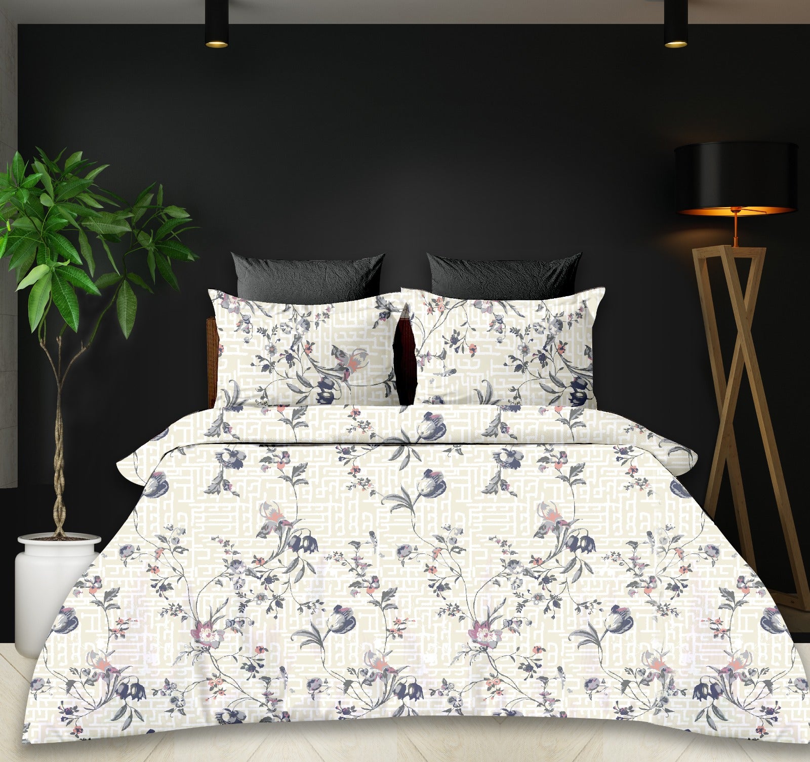 Marble ARC 400 TC Premium Cotton Bed Sheet by Florida