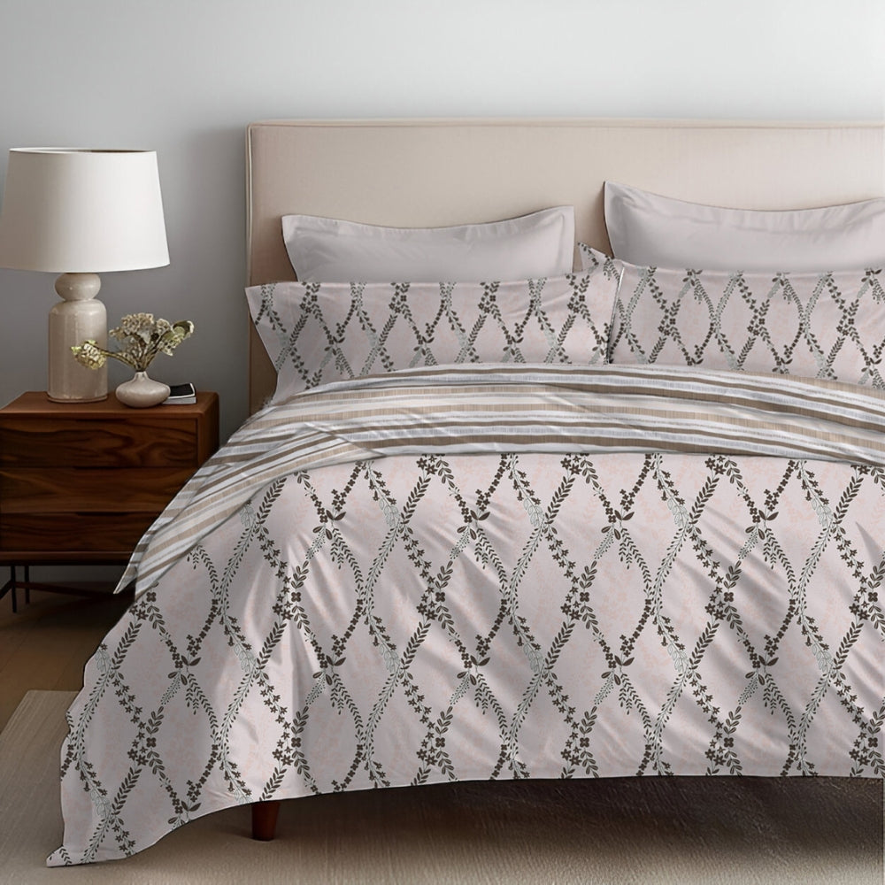Matrix 4 Piece (Bedding) AC Comforter Set with Bedsheet & Pillow Cover ...