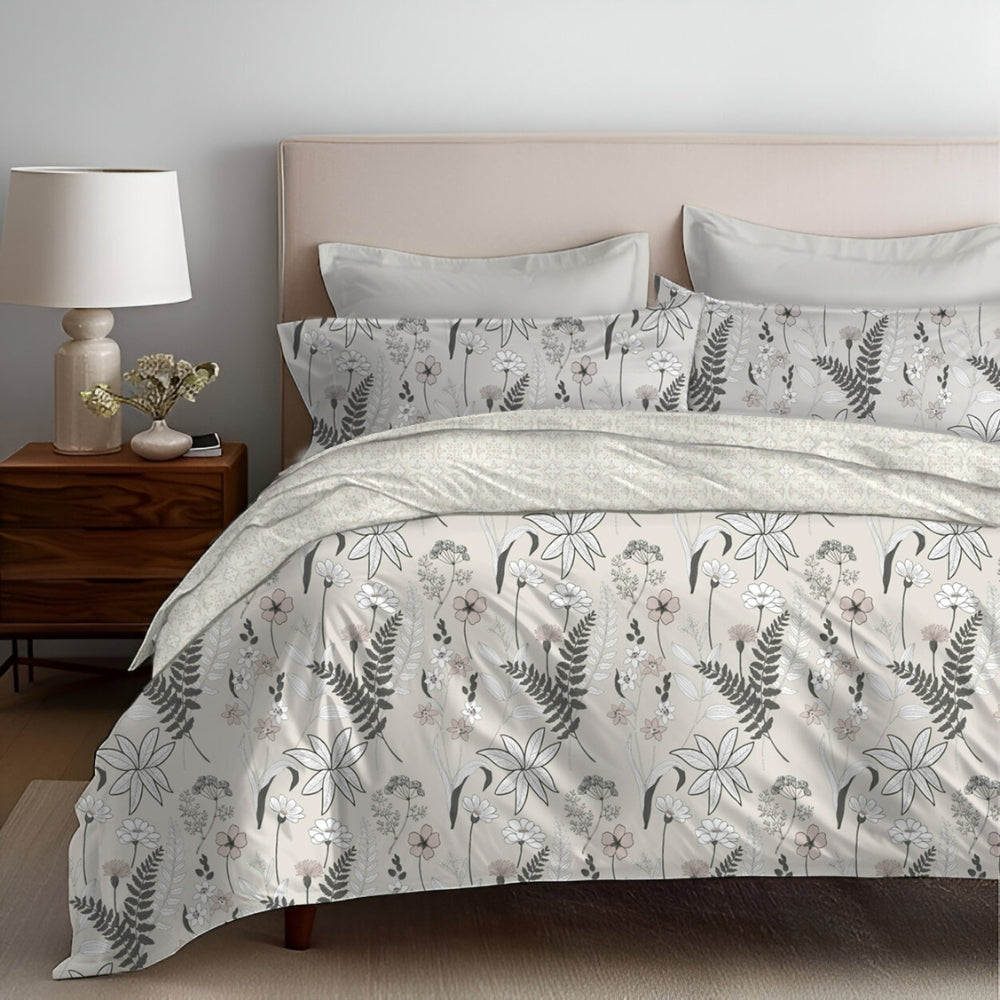 Matrix 4 Piece (Bedding) AC Comforter Set with Bedsheet & Pillow Cover ...