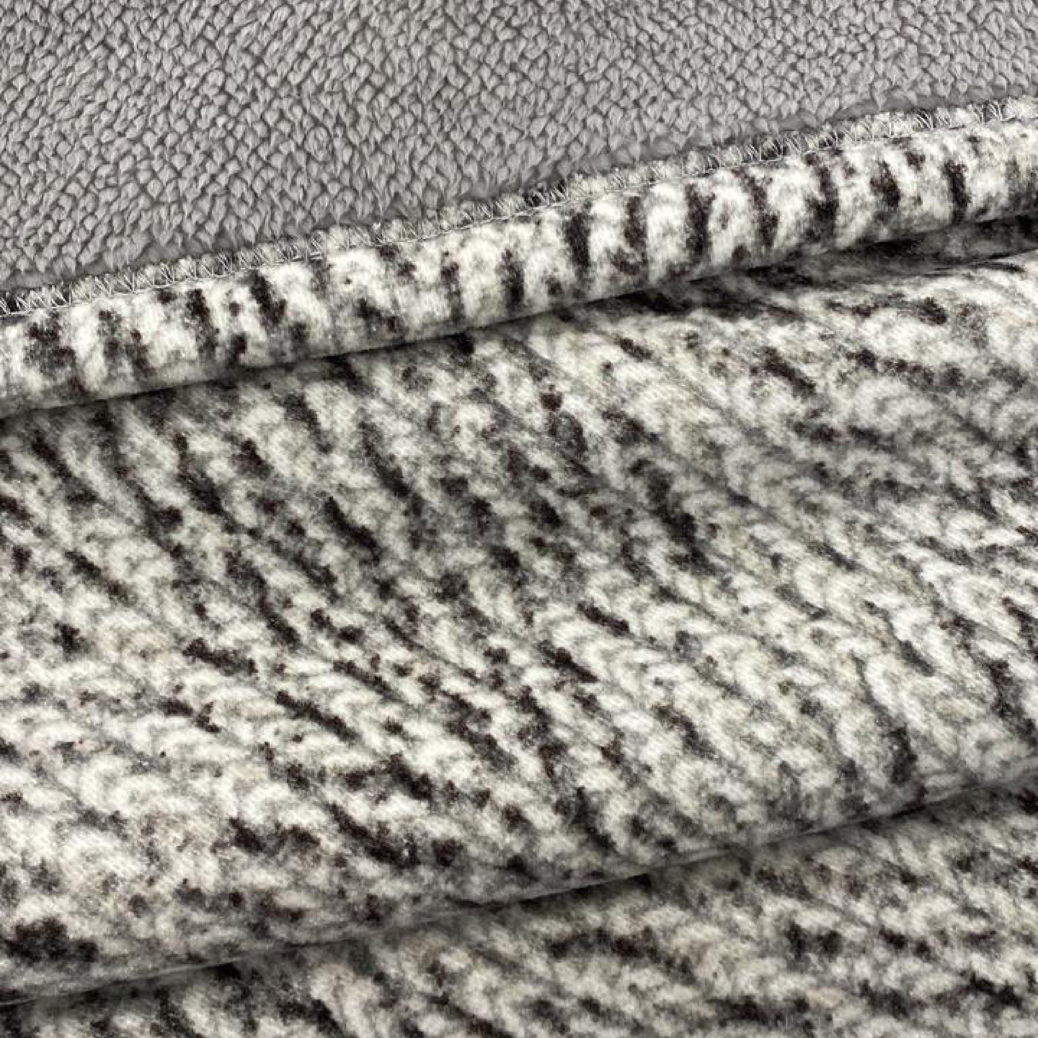 Florida Nyle Light-weight Integrated Double Bed Blanket for Heavy Winter - Grey