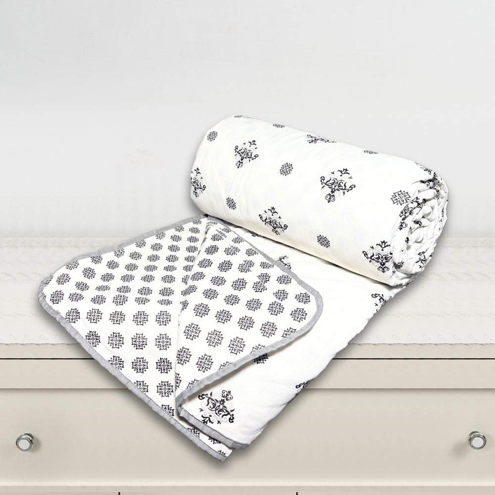 Florida Nova Ultra-Light Cotton Rich Super Soft Reversible Summer Dohar (Top Sheet) for Single & Double Bed