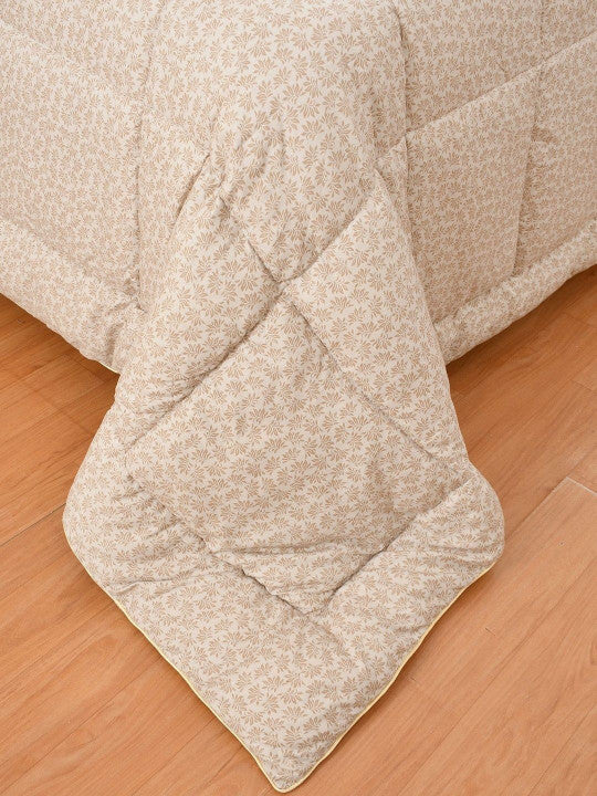 Florida Floral Reversible Double Bed Comforter | 250 GSM Virgin Microfiber Filling | Ultra Soft AC Comforter | Lightweight All Season Quilt with Piping Edge
