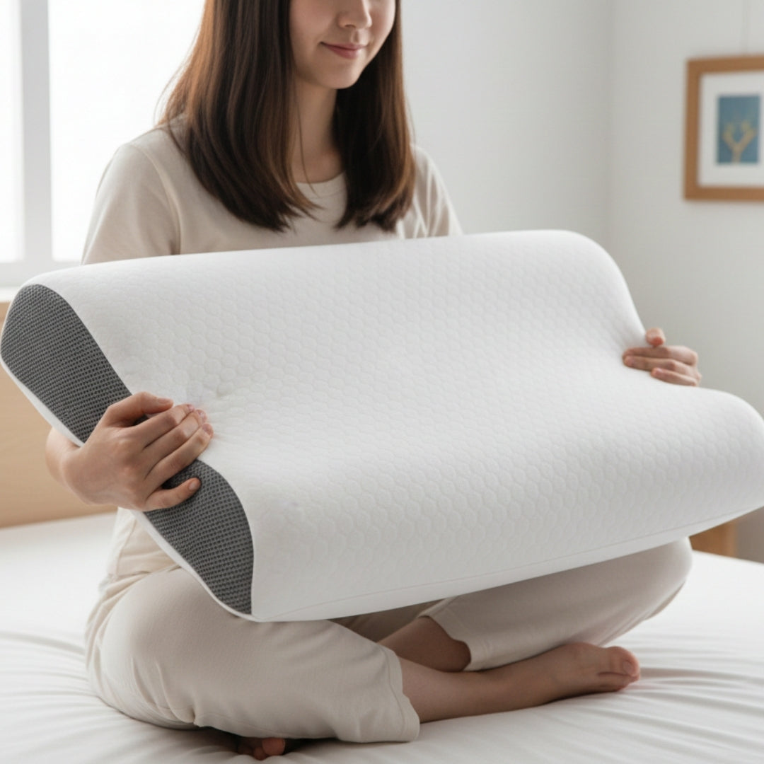 Florida Sleep Orthosleep Contour Memory Foam Pillow for Proper Neck Alignment