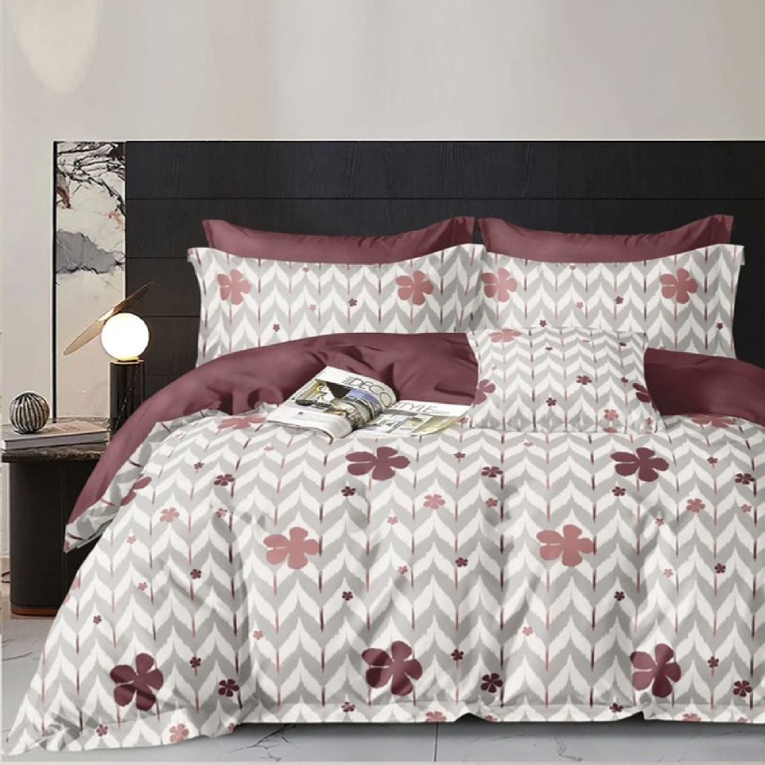 Reeva Fitted Bed Sheet Set with Pillow Covers by Florida
