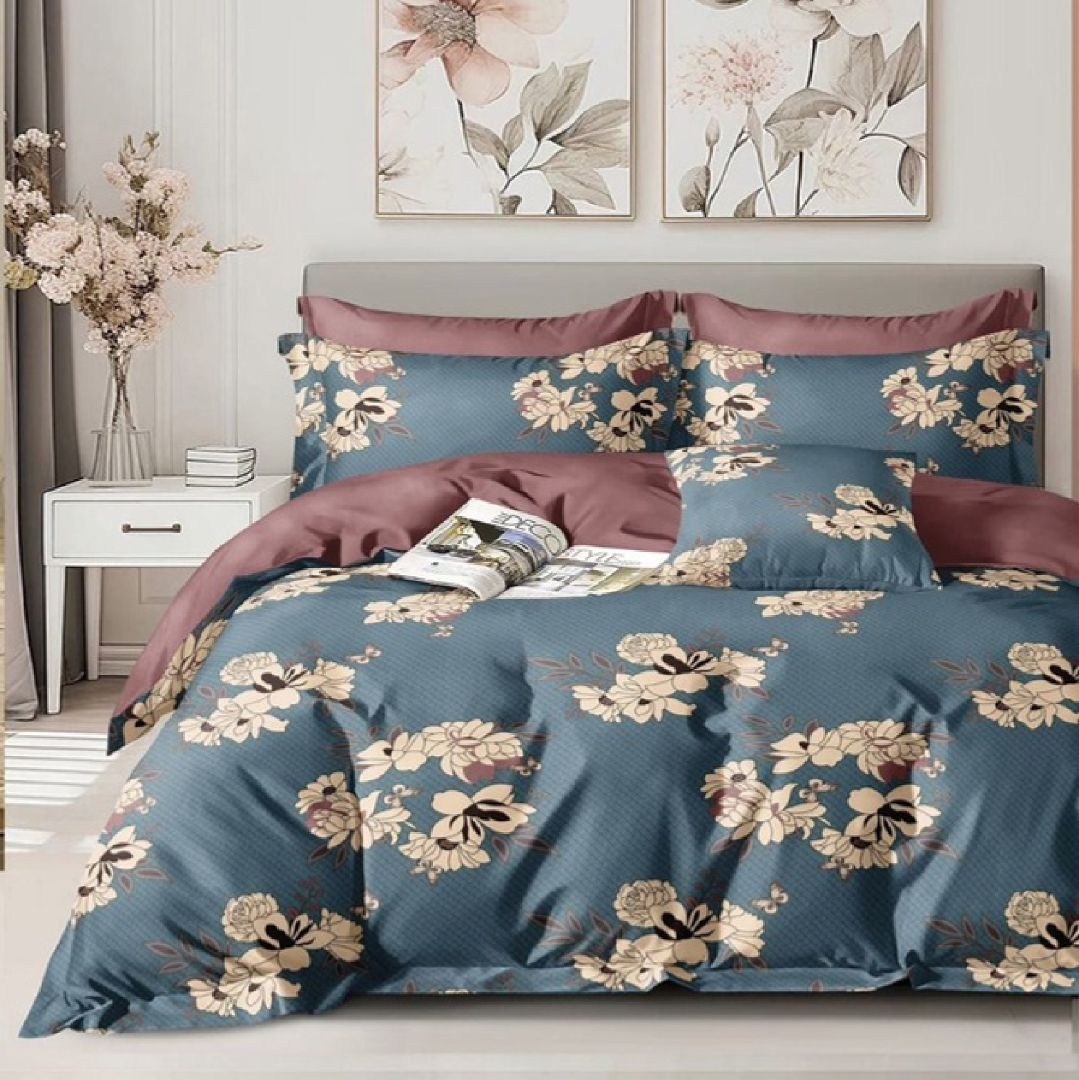 Reeva Fitted Bed Sheet Set with Pillow Covers by Florida